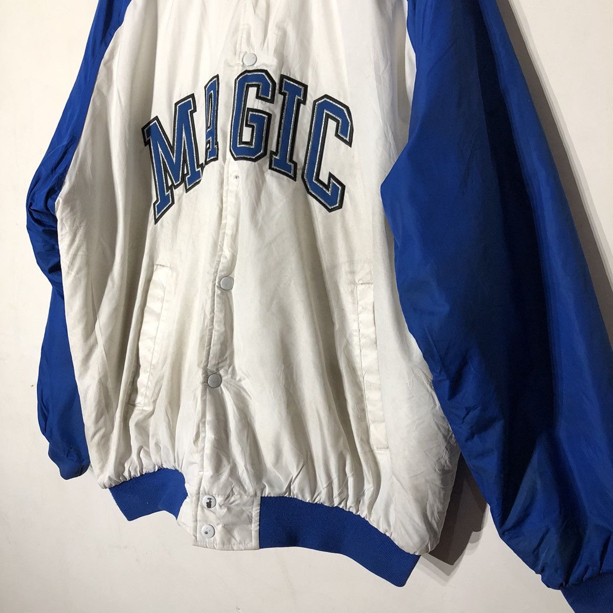 NBA VINTAGE NBA TEAM MAGIC BUTTON VARSITY JACKET Size US XXL / EU 58 / 5 - 5 Thumbnail