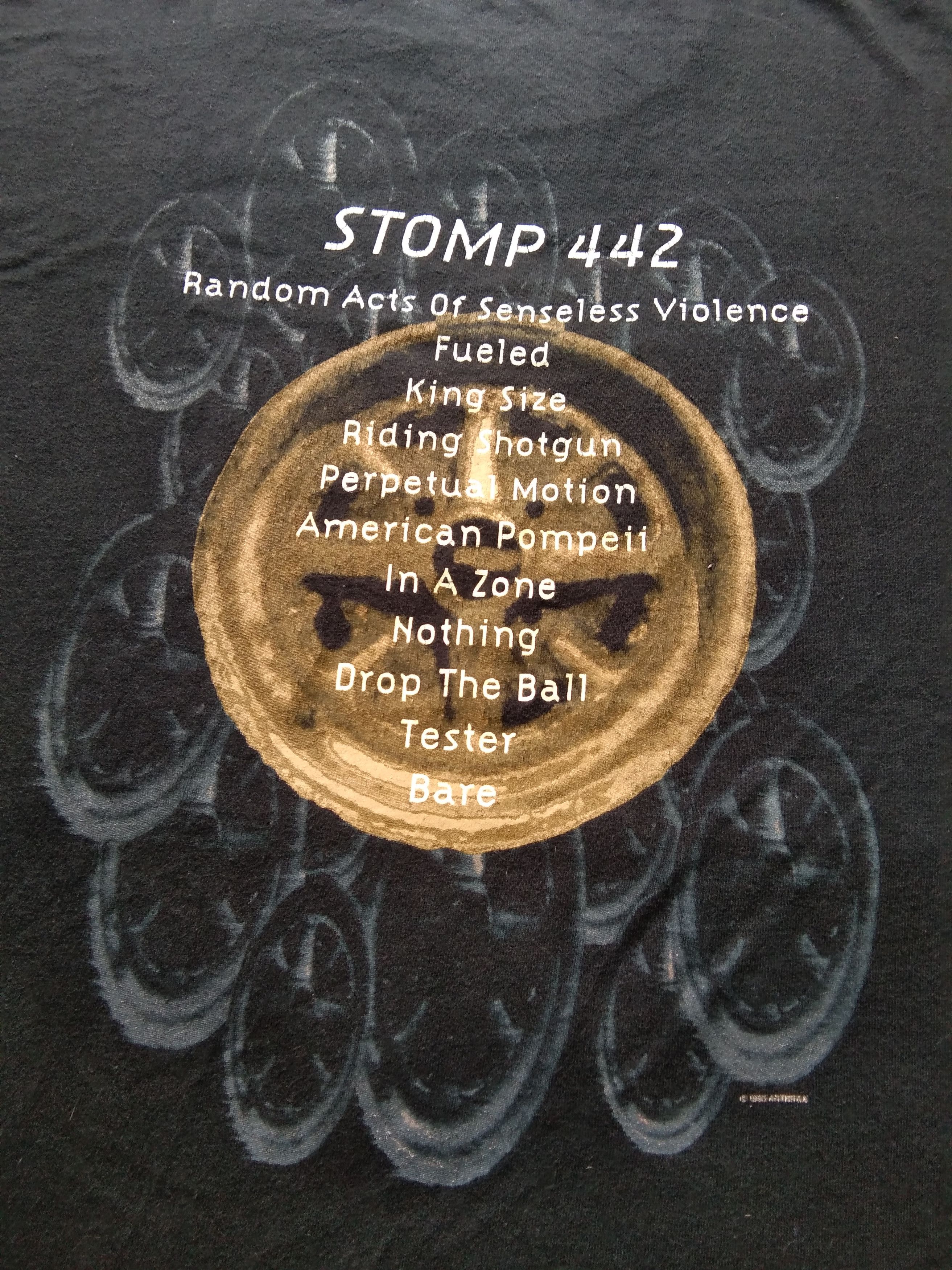 Vintage 90s anthrax stomp 442 tshirt