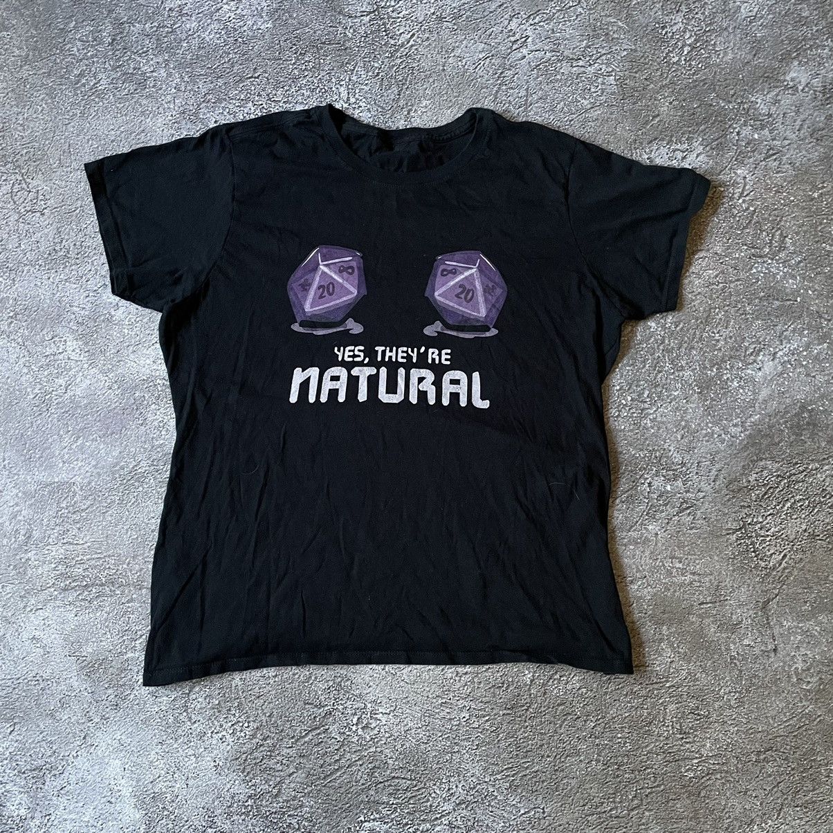 Vintage VINTAGE Y2K FUNNY SLOGAN TEE YES THEY RE NATURAL S Size US S / EU 44-46 / 1 - 3 Thumbnail