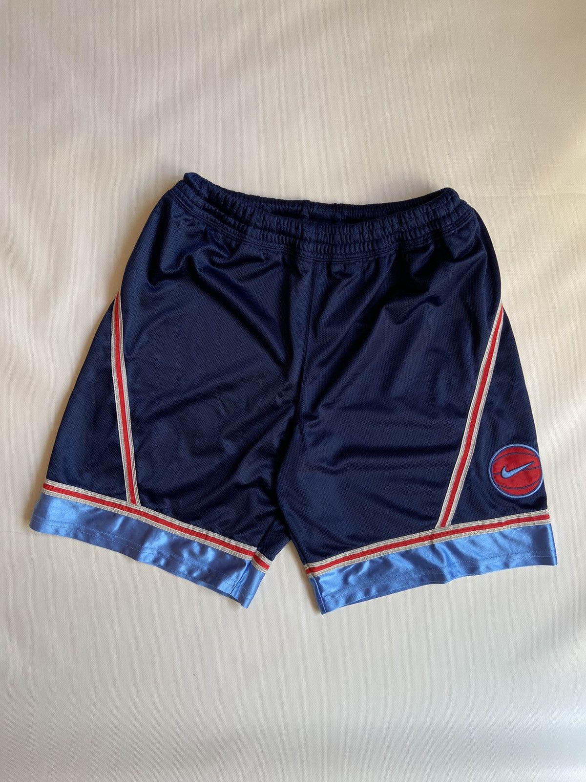 CRAZY SUPREME DOUBLE KNEE JORTS LIGHT WASH - Depop