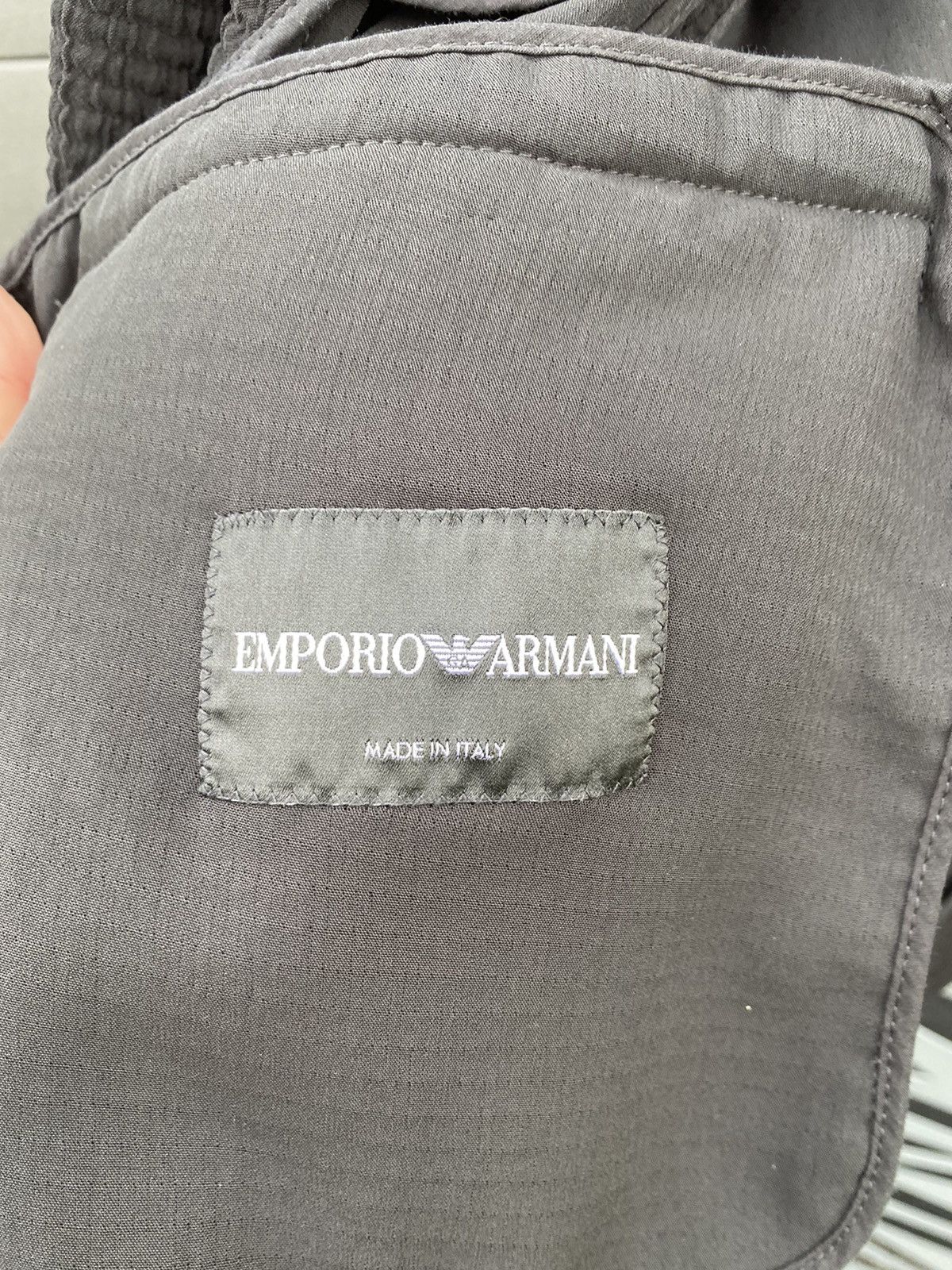Emporio Armani Emporio Armani viscose rare luxury blazer Size 52S - 5 Thumbnail
