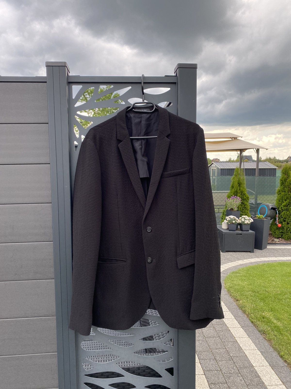 Emporio Armani Emporio Armani viscose rare luxury blazer Size 52S - 1 Thumbnail