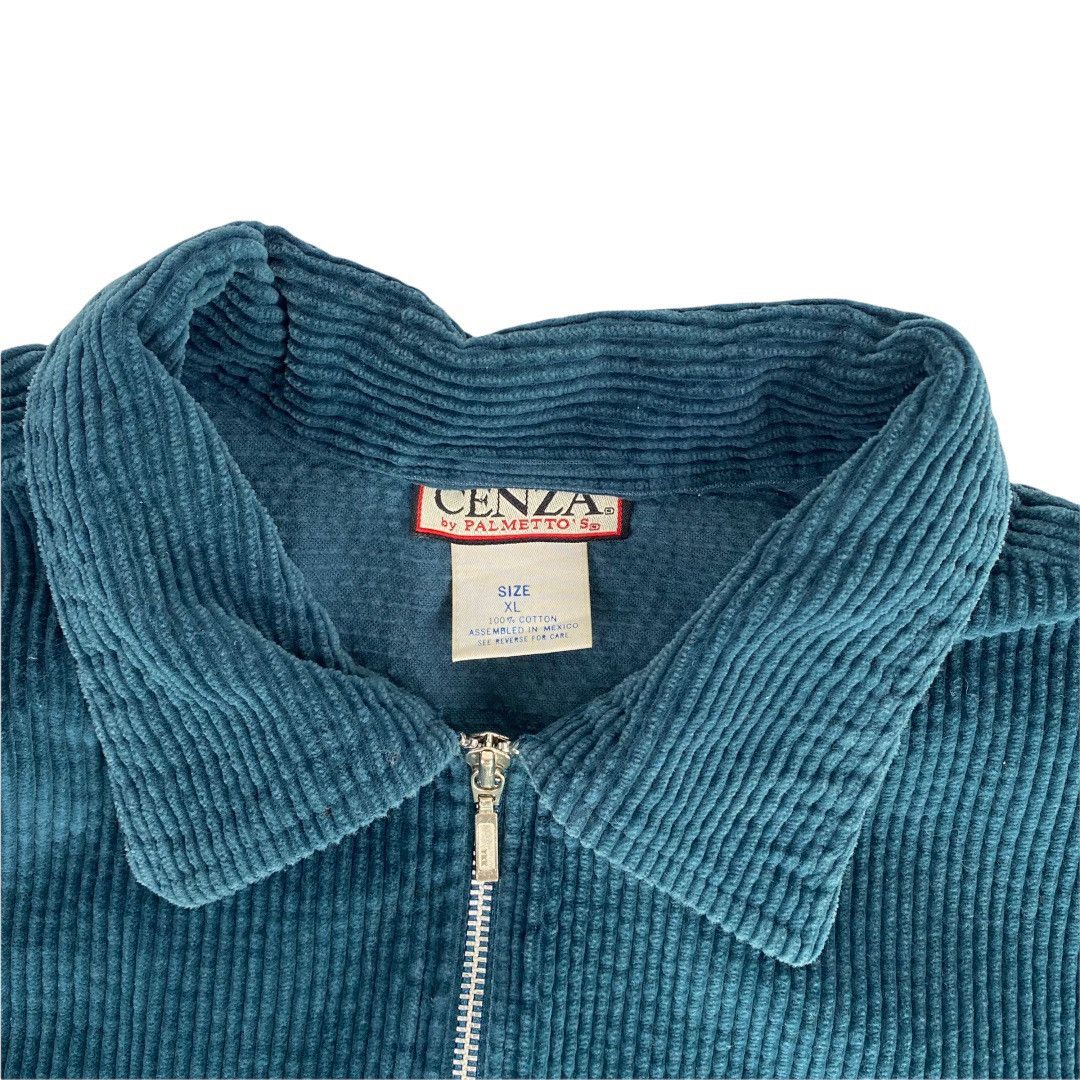 90s Mexico製 CENZA Corduroy Zip Shirt JKT 90s Made in Mexico CENZA Corduroy Full-Zip Shirt Jacket