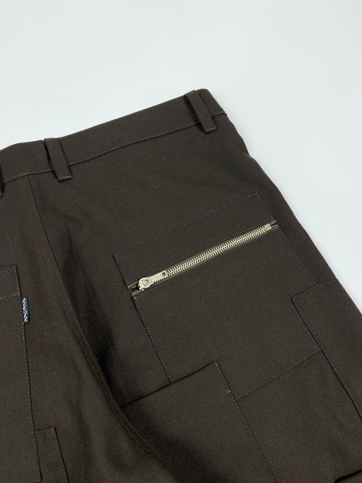 Vintage Vintage Multi Pockets Brown Trousers Pants Size US 34 / EU 50 - 15 Thumbnail