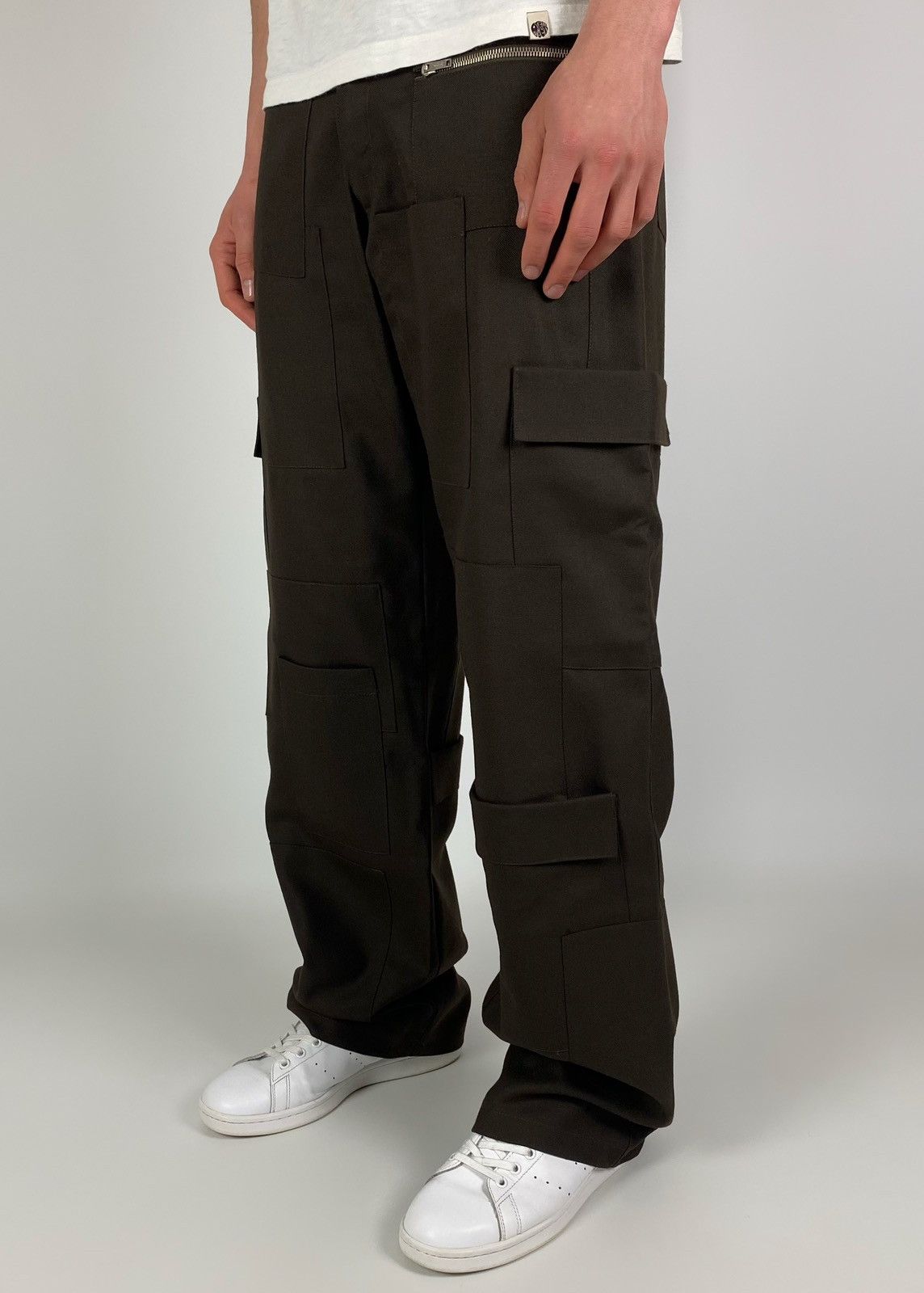 Vintage Vintage Multi Pockets Brown Trousers Pants Size US 34 / EU 50 - 2 Thumbnail
