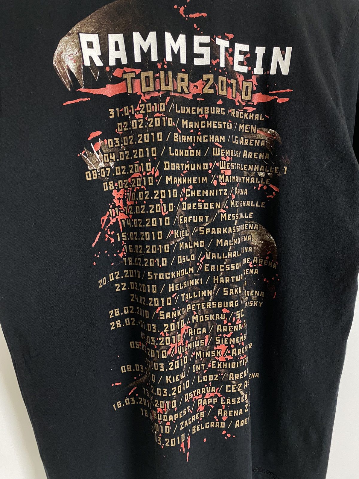Band Tees 2010 Rammstein Tour Rock T-Shirt Size US S / EU 44-46 / 1 - 7 Thumbnail