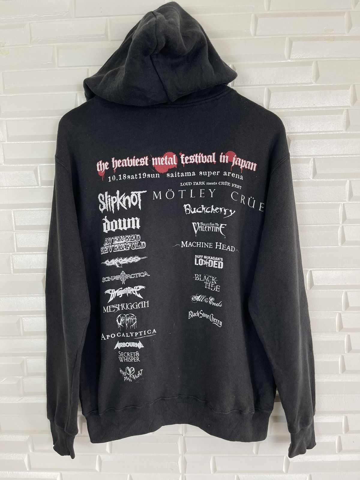 Band Tees The Haviest Metal Festival Japan Motley Crue Slipknot Size US S / EU 44-46 / 1 - 4 Thumbnail