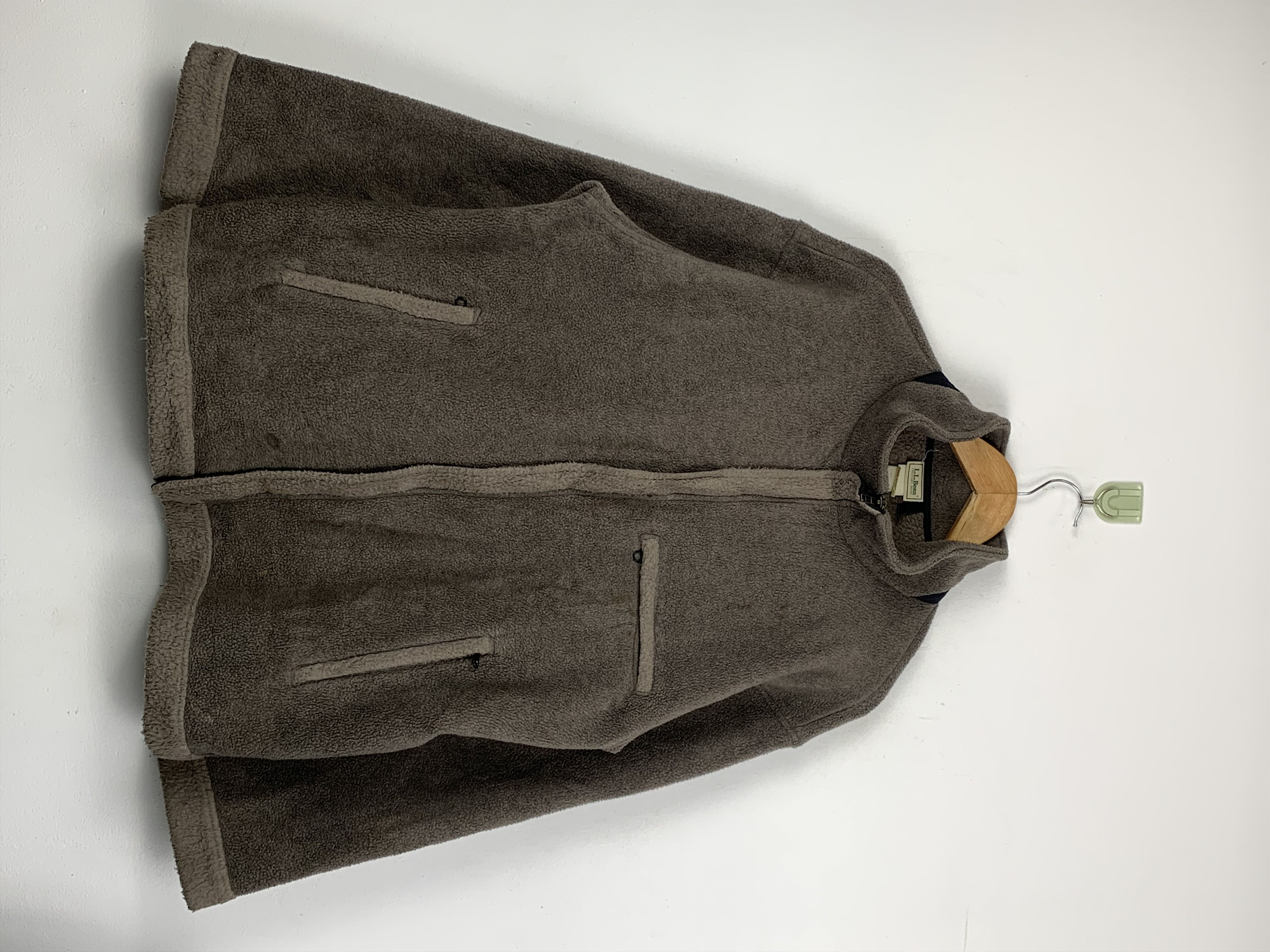 image of Avant Garde x L L Bean Vintage L.l. Bean Matted Fleece Jacket in Brown, Men's (Size Large)