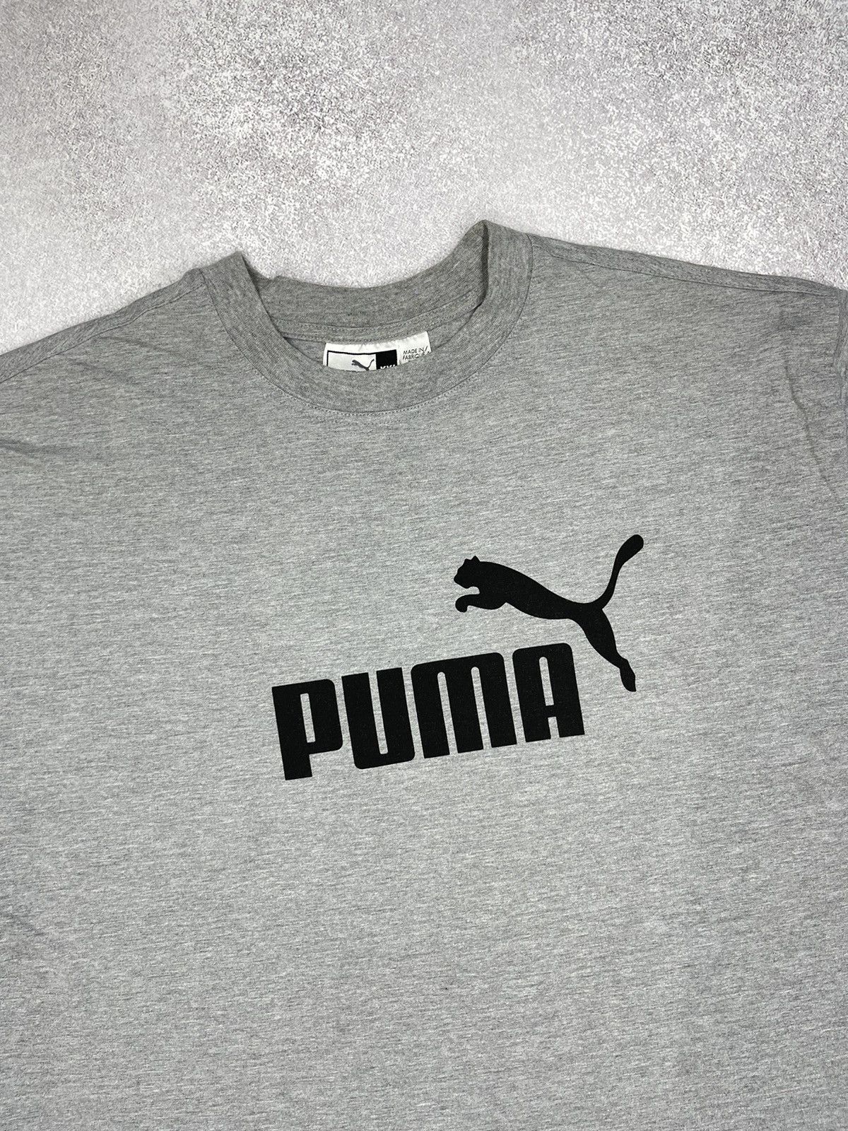 Puma Vintage Puma T Shirt Grey Big Logo Y2K Size XXL Size US XXL / EU 58 / 5 - 4 Thumbnail