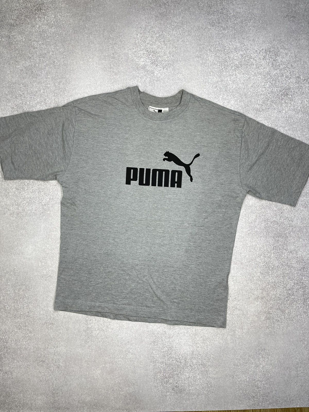 Puma Vintage Puma T Shirt Grey Big Logo Y2K Size XXL Size US XXL / EU 58 / 5 - 1 Thumbnail