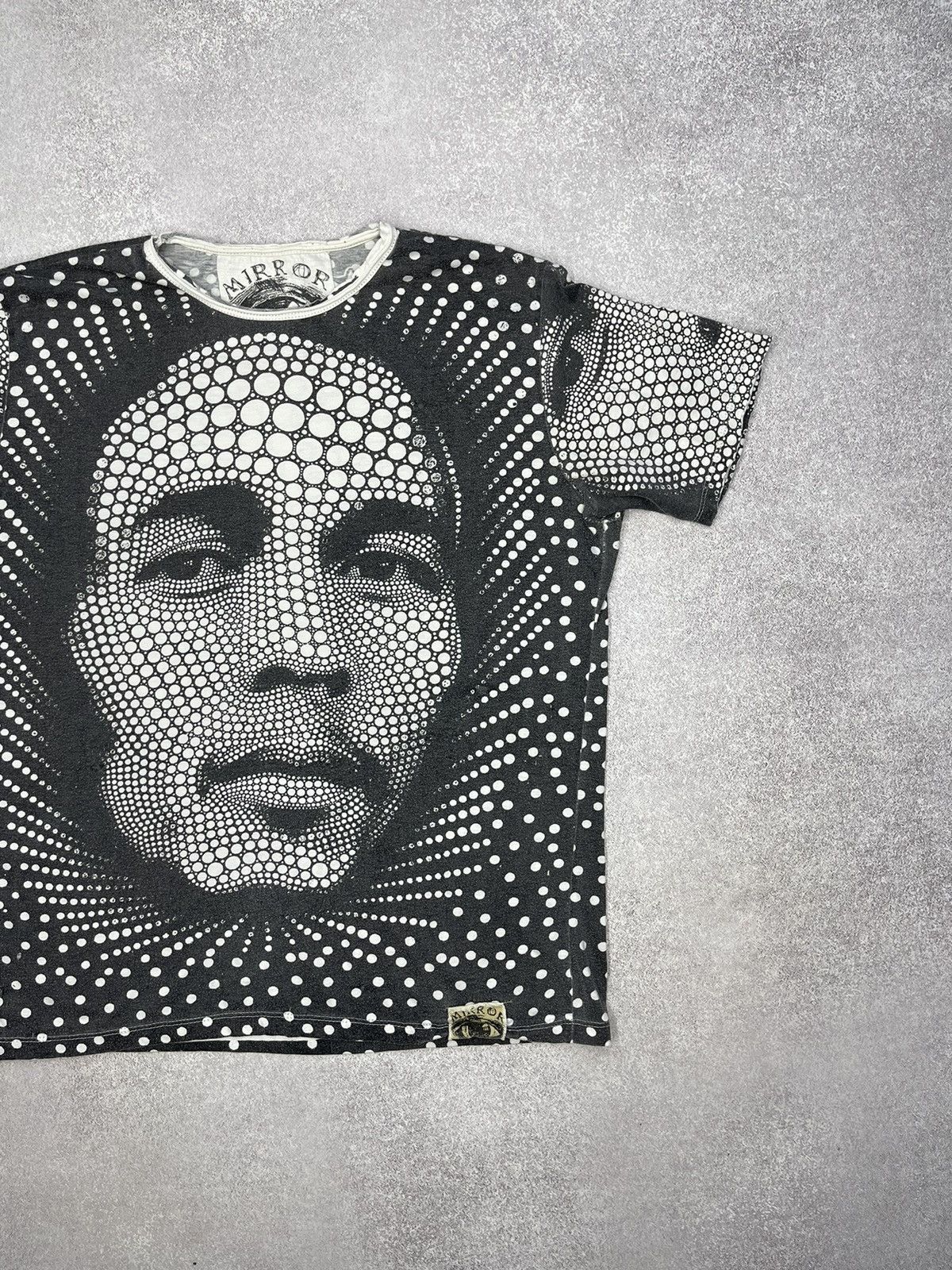 Bob Marley × Vintage Vintage Mirror Bob Marley Big Print Band Y2K Psychedelic Size US M / EU 48-50 / 2 - 3 Thumbnail