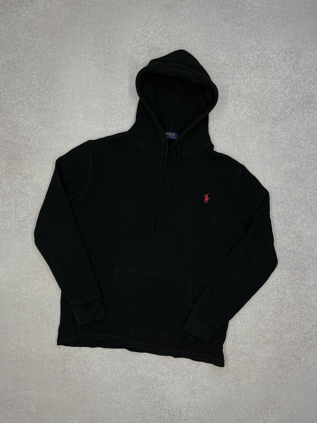 Polo factory Ralph Lauren Performance Logo Hoodie Black Sz Small DEADSTOCK