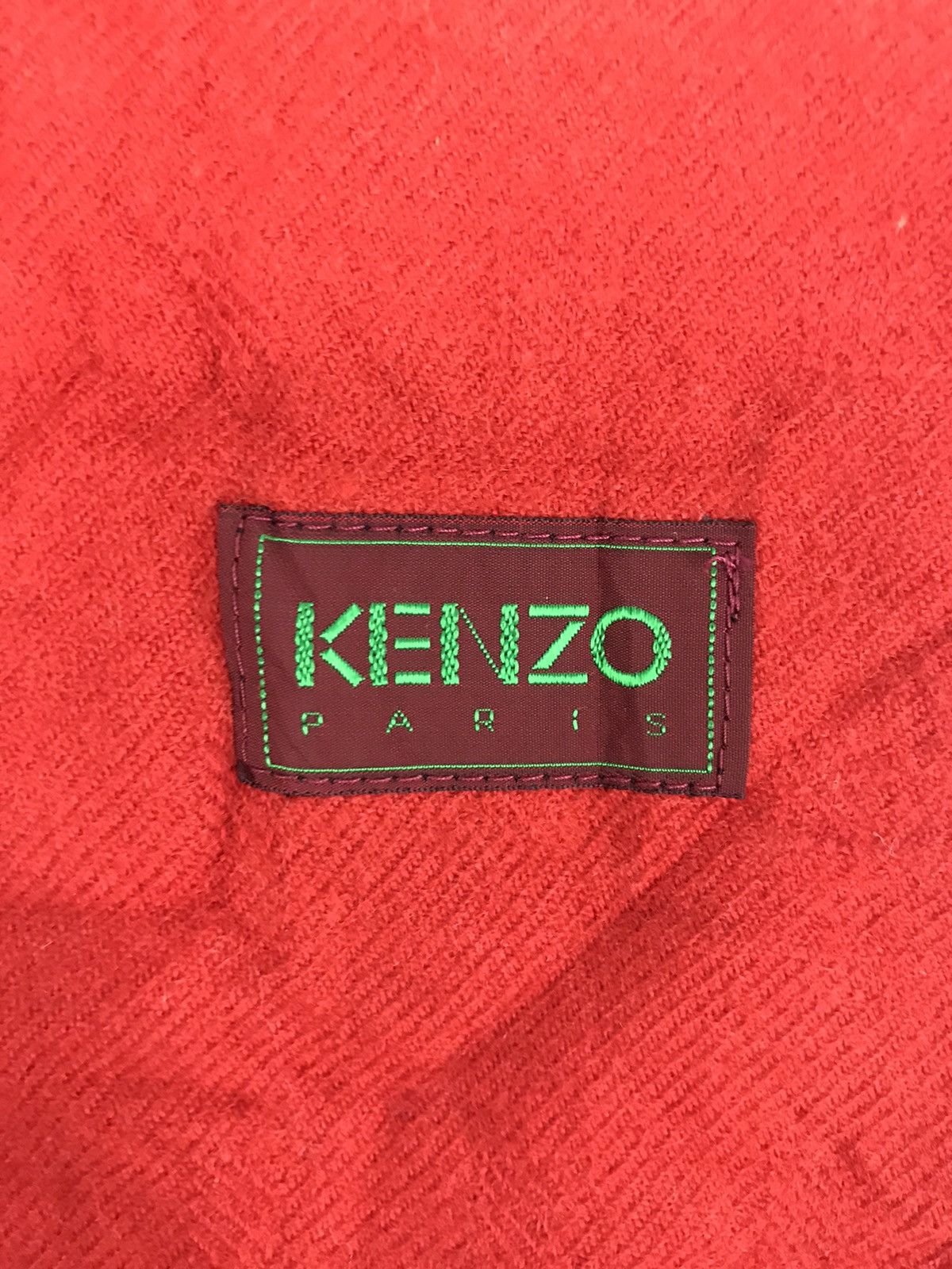 Designer Kenzo Plain Muffler Scarf Luxury Fashion Designer Size ONE SIZE - 3 Thumbnail