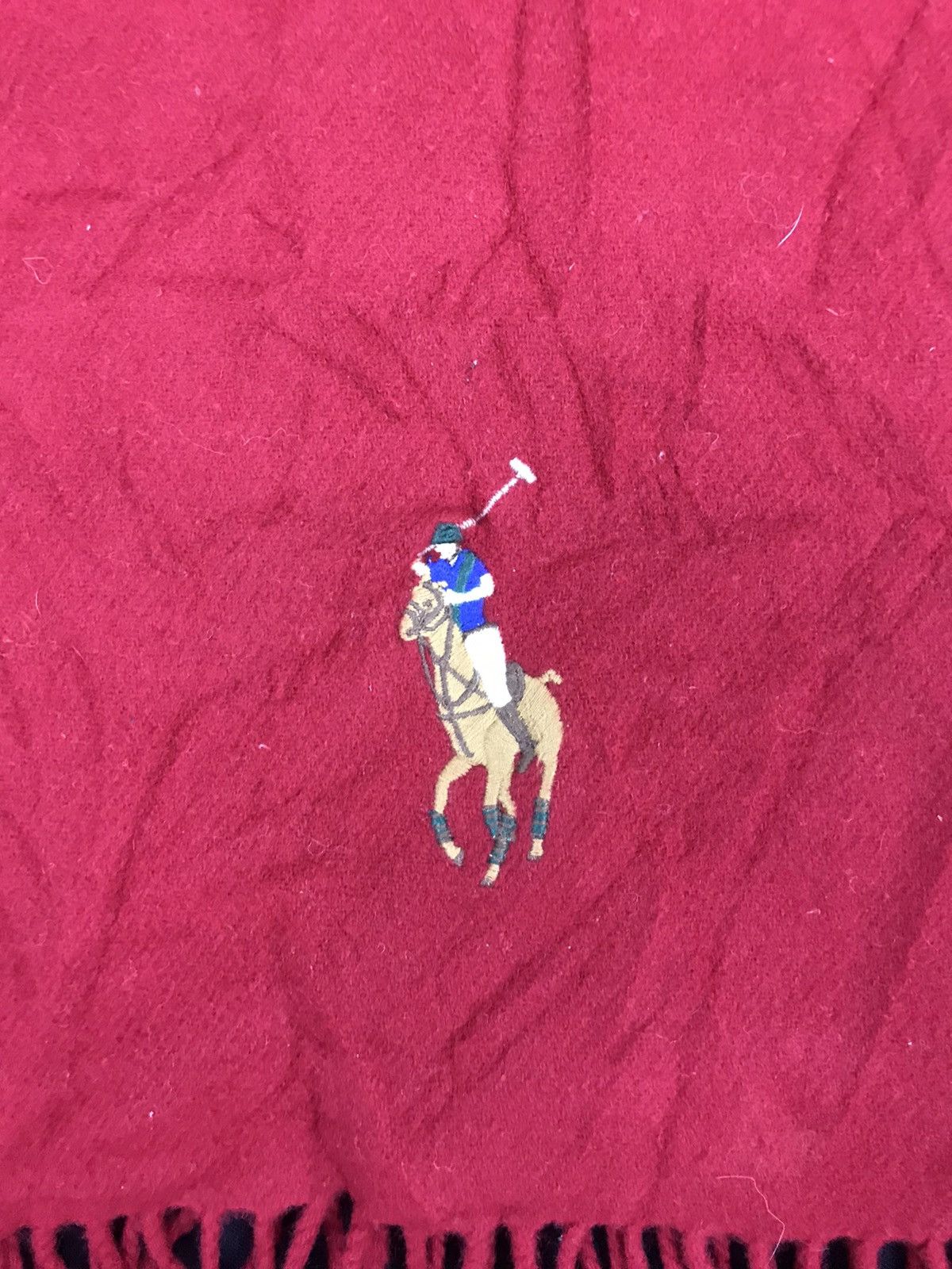 Polo Ralph Lauren Vintage Polo Ralph Lauren Big Pony Logo Plain Muffler Scarf Size ONE SIZE - 4 Thumbnail