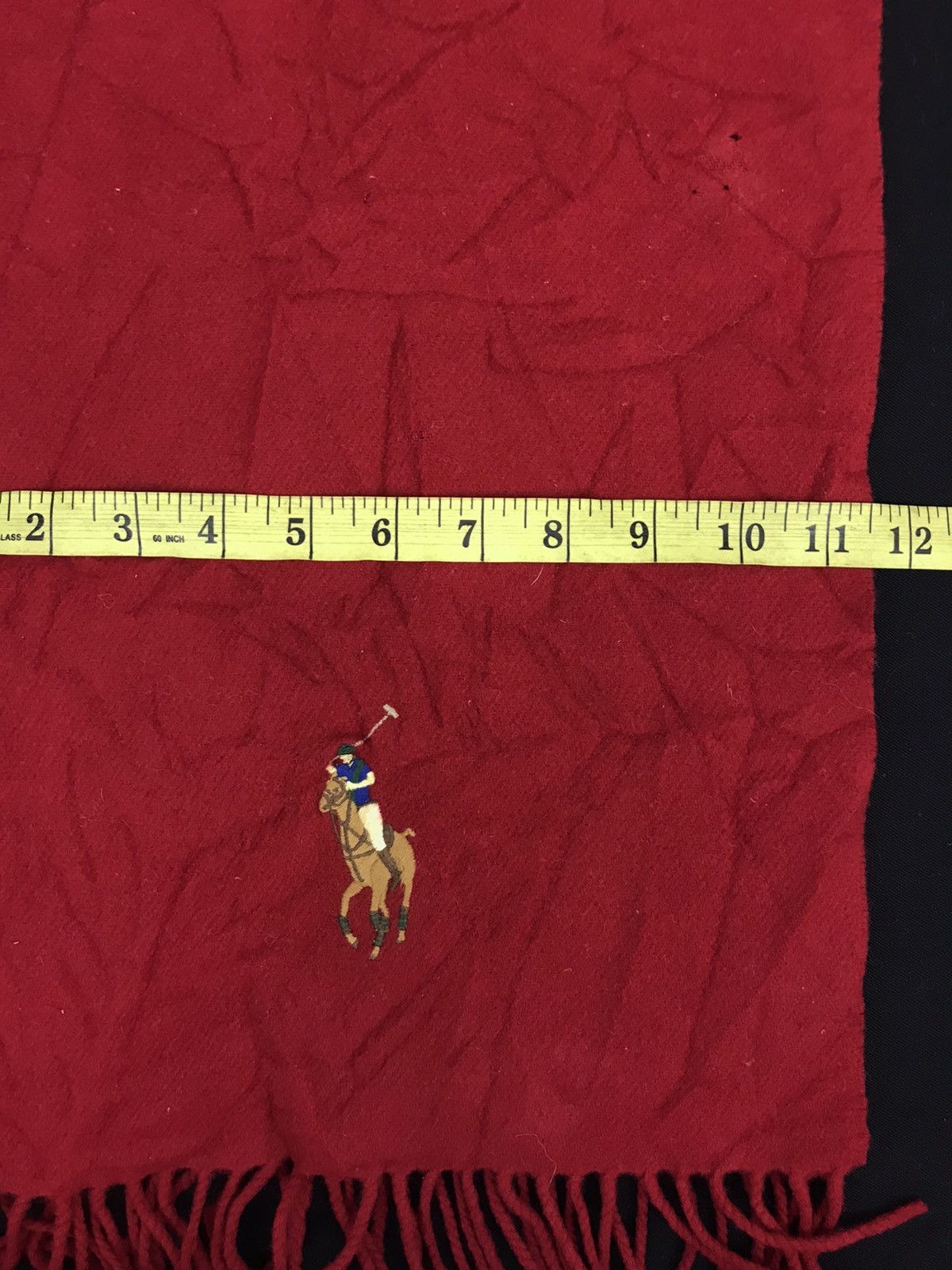 Polo Ralph Lauren Vintage Polo Ralph Lauren Big Pony Logo Plain Muffler Scarf Size ONE SIZE - 6 Thumbnail