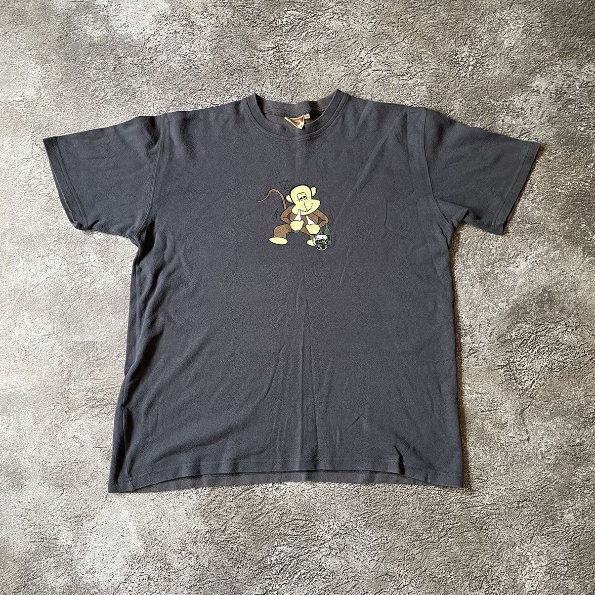 Vintage Vintage Y2K Graphic Tee Sun Faded Funny Print Black Skate XL Size US XL / EU 56 / 4 - 3 Thumbnail