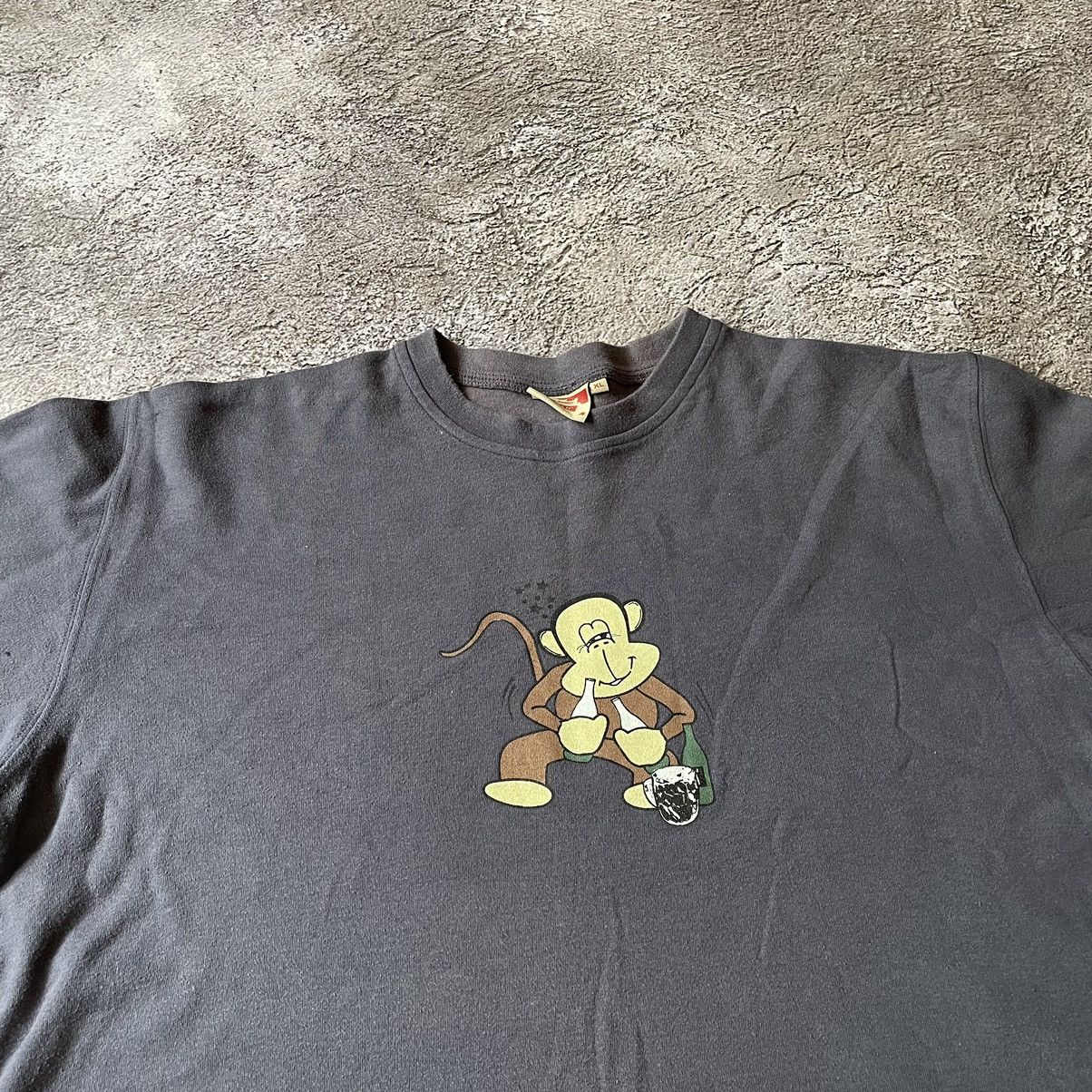 Vintage Vintage Y2K Graphic Tee Sun Faded Funny Print Black Skate XL Size US XL / EU 56 / 4 - 5 Thumbnail