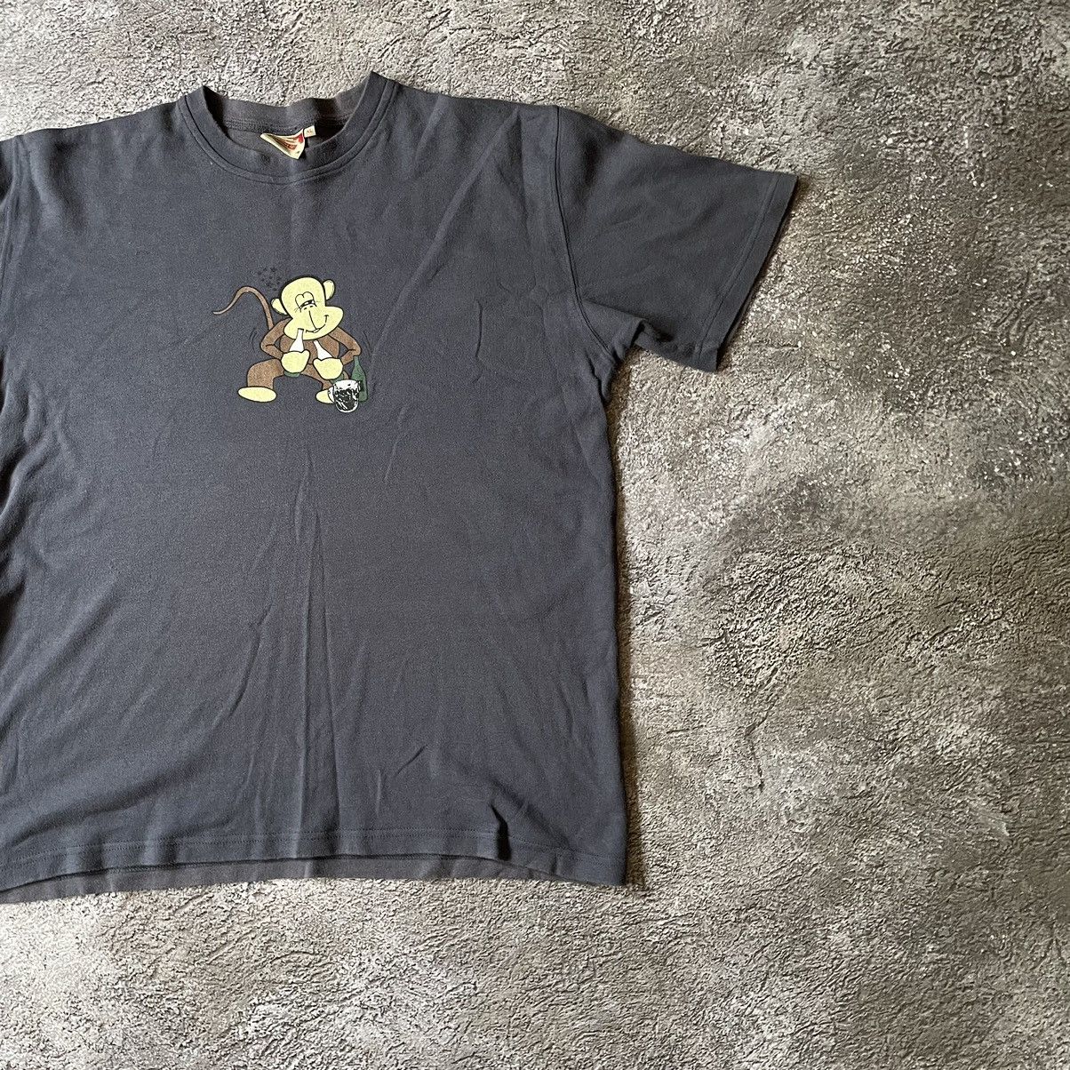 Vintage Vintage Y2K Graphic Tee Sun Faded Funny Print Black Skate XL Size US XL / EU 56 / 4 - 2 Thumbnail