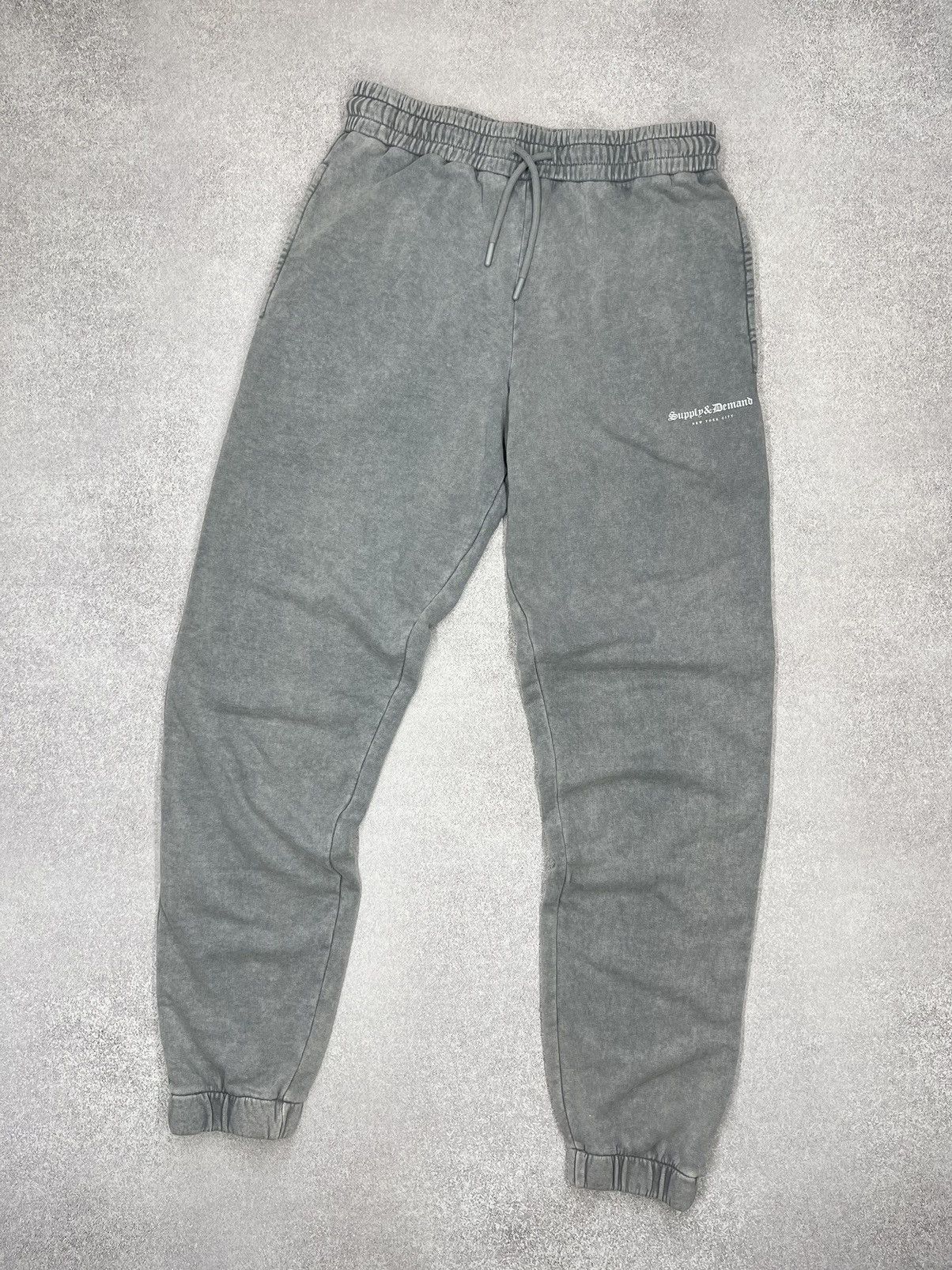 Mens Supply Demand Grey Sweatpants