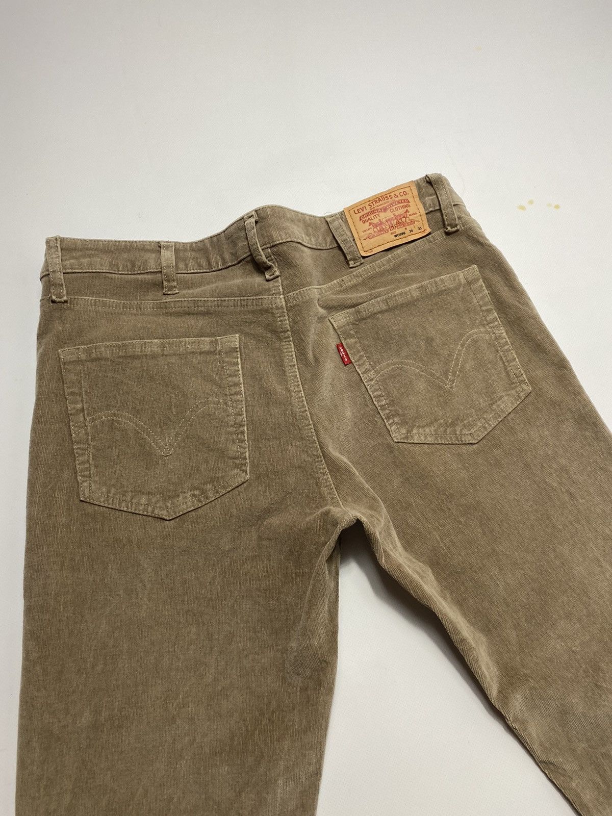 Levi's 🔥LASTDROP🔥 Rare Workers Corduroy Beige Pants Workwear Size US 34 / EU 50 - 9 Thumbnail