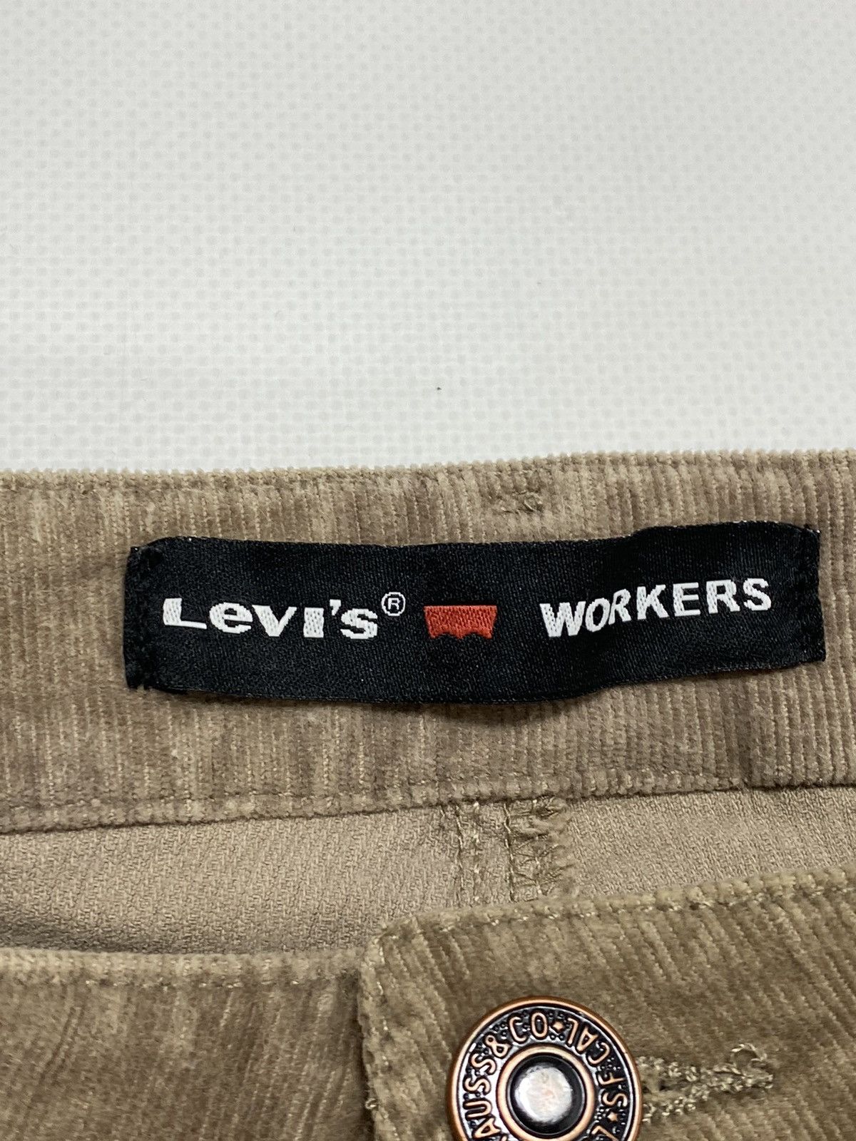Levi's 🔥LASTDROP🔥 Rare Workers Corduroy Beige Pants Workwear Size US 34 / EU 50 - 5 Thumbnail