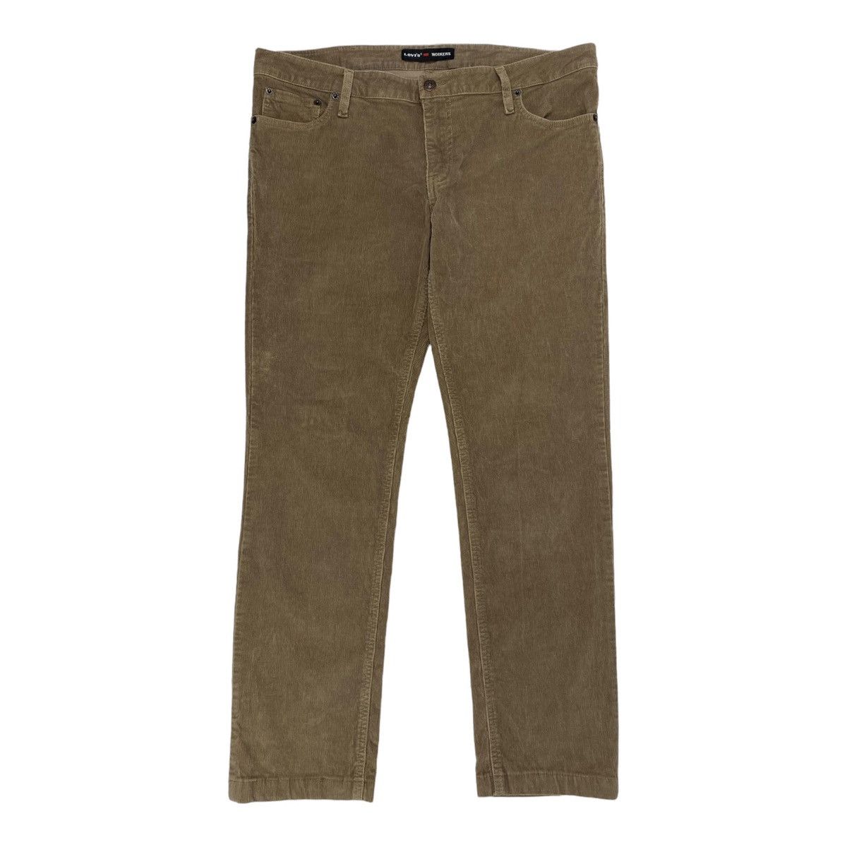 Levi's 🔥LASTDROP🔥 Rare Workers Corduroy Beige Pants Workwear Size US 34 / EU 50 - 2 Thumbnail