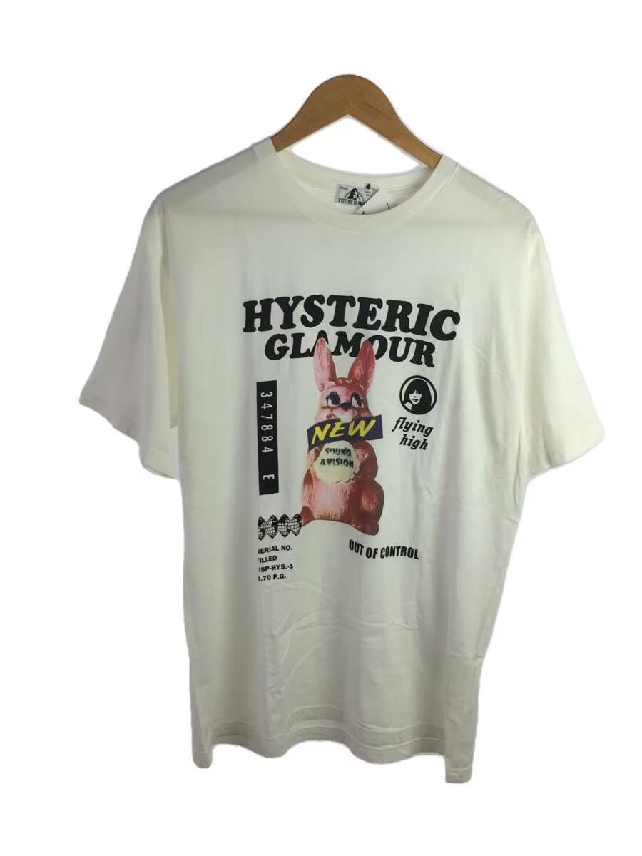 image of Hysteric Glamour Hysteric Bunny Rabbit Tee in White, Men's (Size Large)