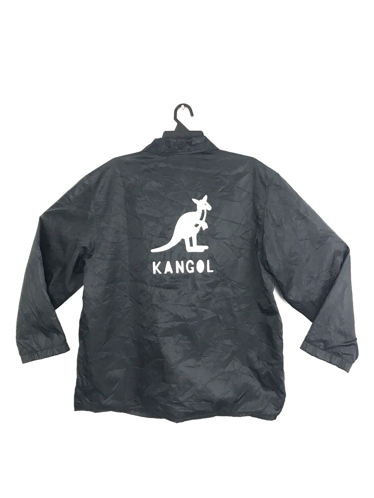 Kangol Kangol Light Jacket Windbreaker Snap Button Big Logo Size US XL / EU 56 / 4 - 1 Thumbnail