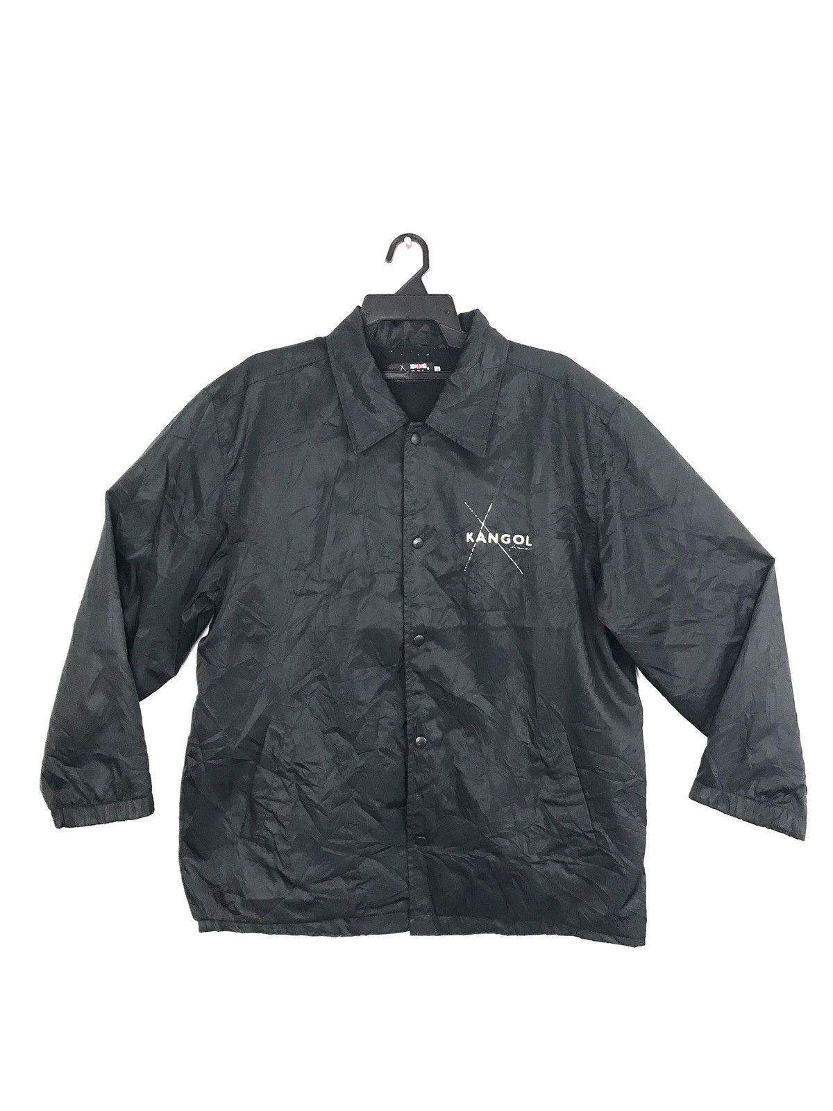 Kangol Kangol Light Jacket Windbreaker Snap Button Big Logo Size US XL / EU 56 / 4 - 3 Thumbnail