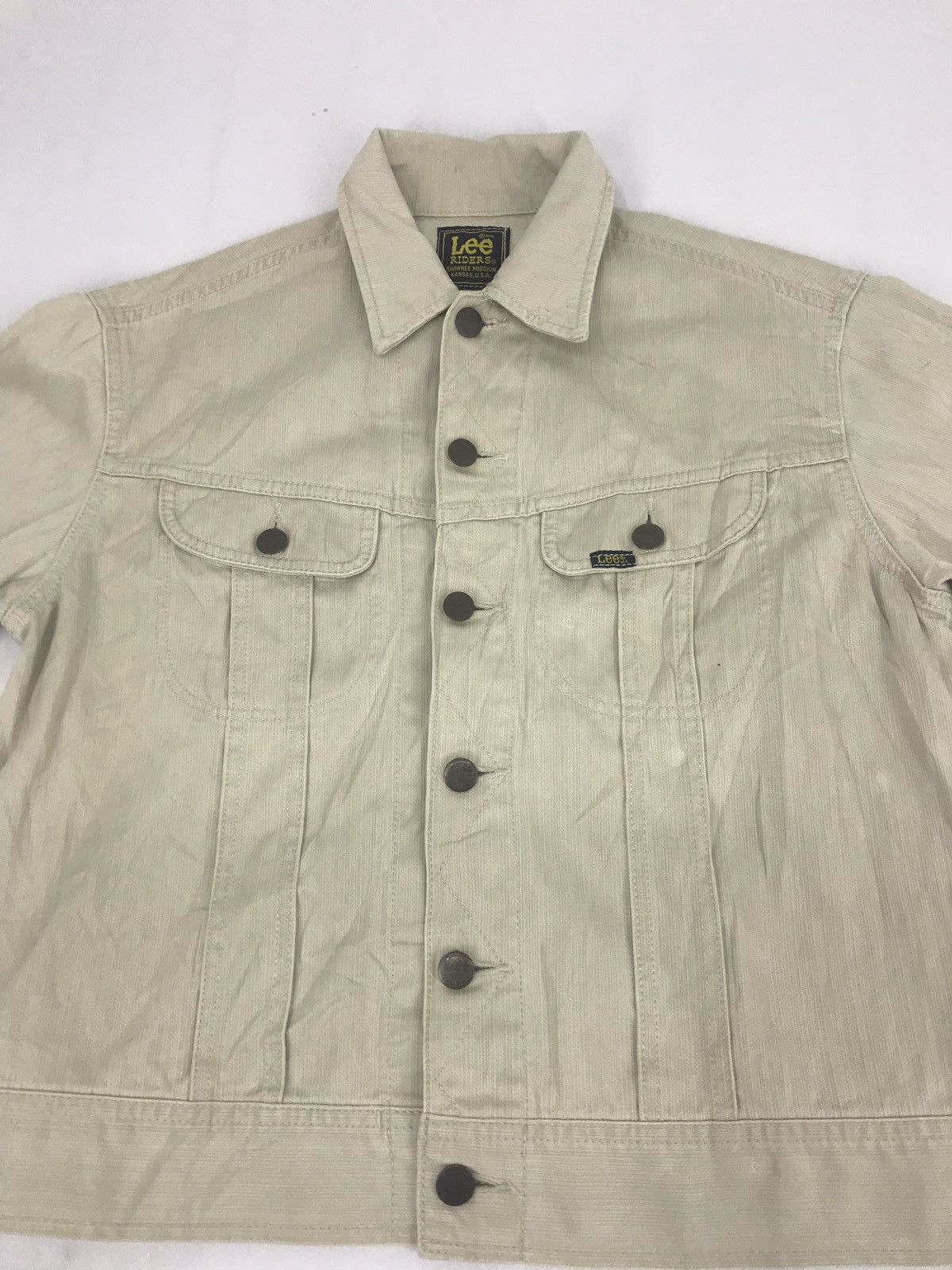 Japanese Brand Lee Denim Jacket Trucker Double Pockets Buttonfly Size M / US 6-8 / IT 42-44 - 2 Thumbnail