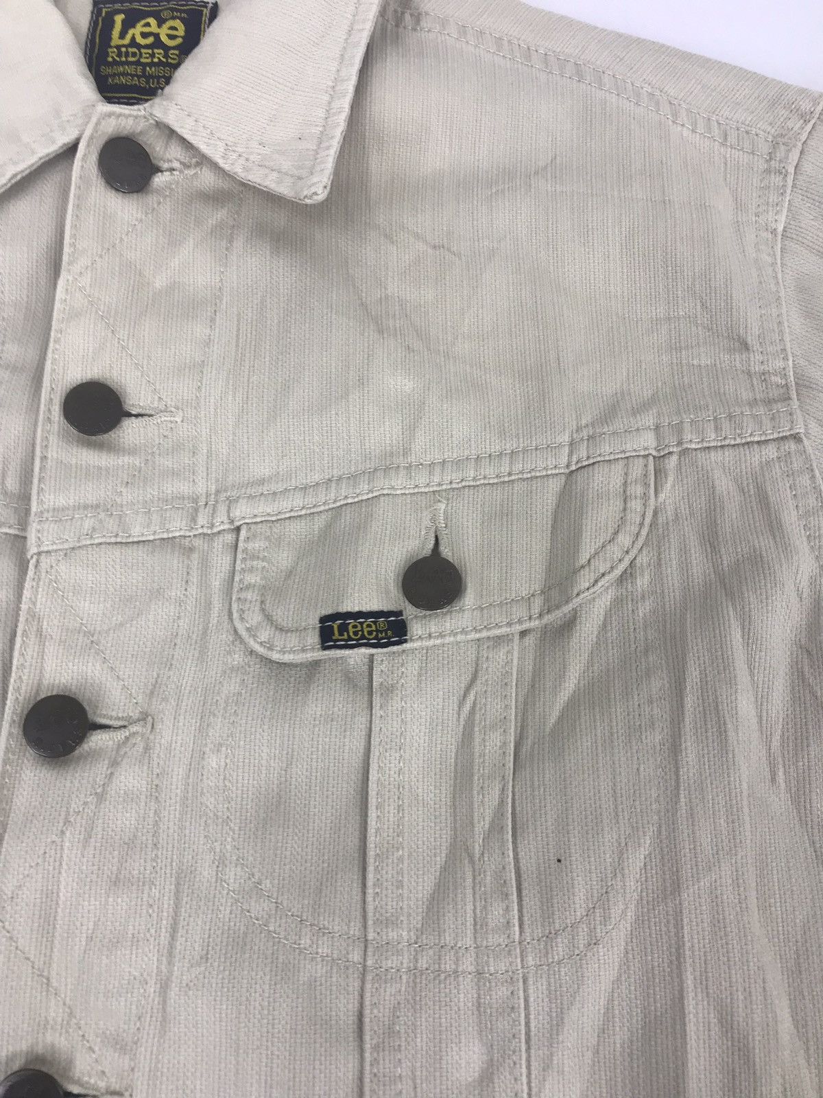 Japanese Brand Lee Denim Jacket Trucker Double Pockets Buttonfly Size M / US 6-8 / IT 42-44 - 4 Thumbnail