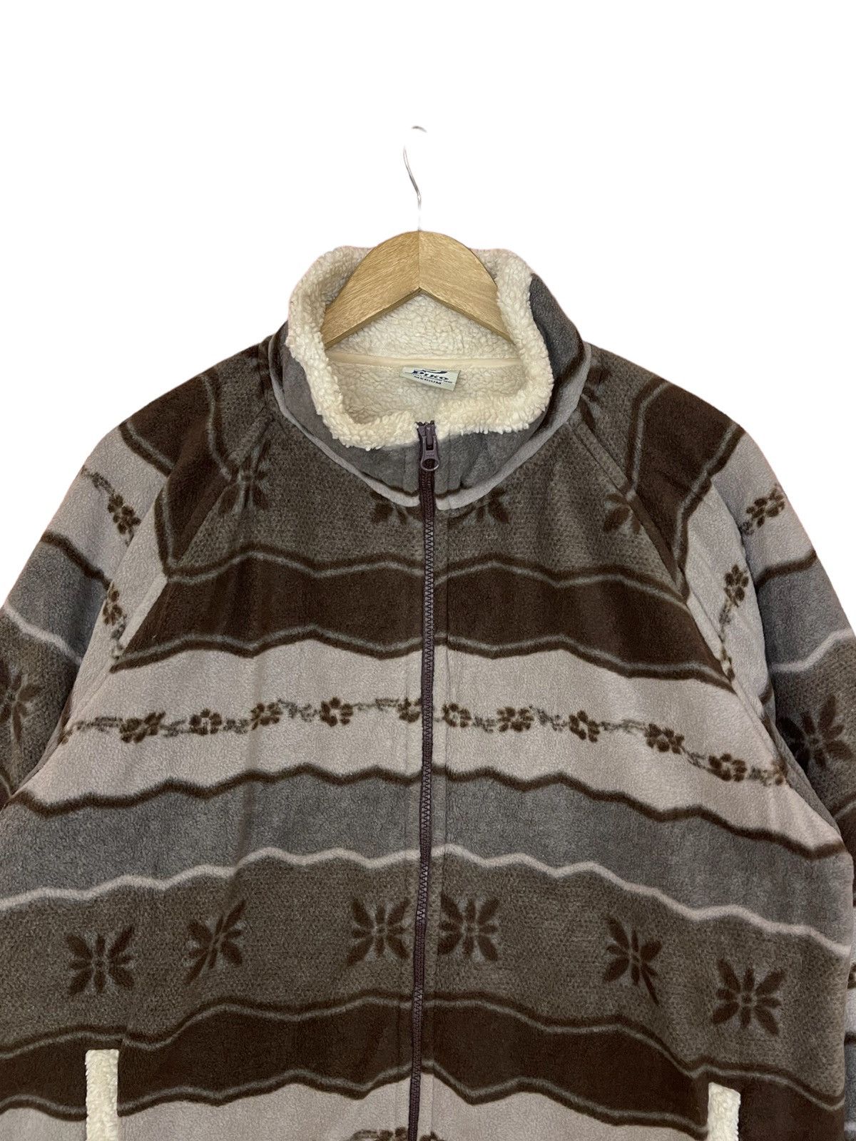 Vintage Vintage Piko Printed fleece jacket sherpa jacket winter Size US M / EU 48-50 / 2 - 5 Thumbnail