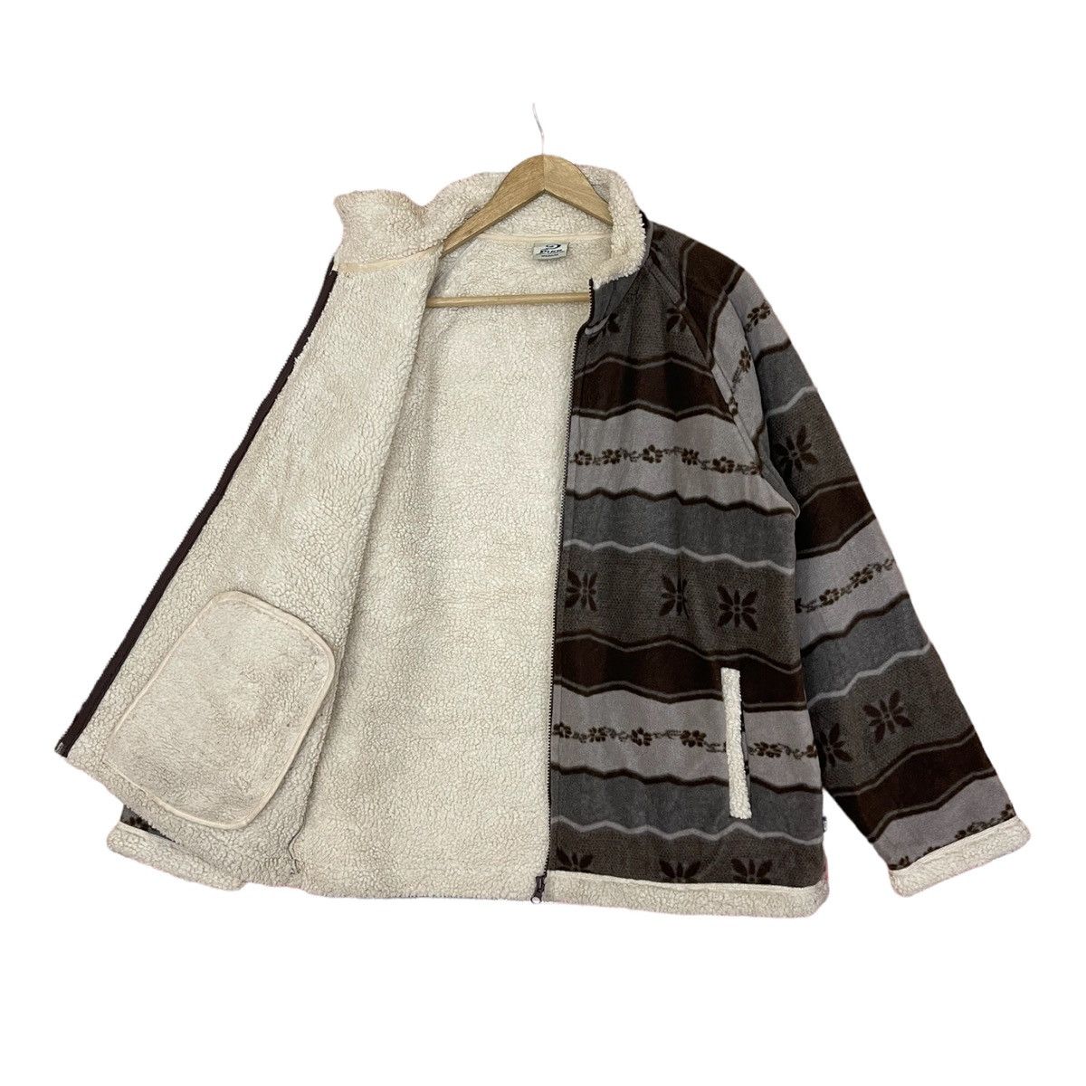 Vintage Vintage Piko Printed fleece jacket sherpa jacket winter Size US M / EU 48-50 / 2 - 3 Thumbnail