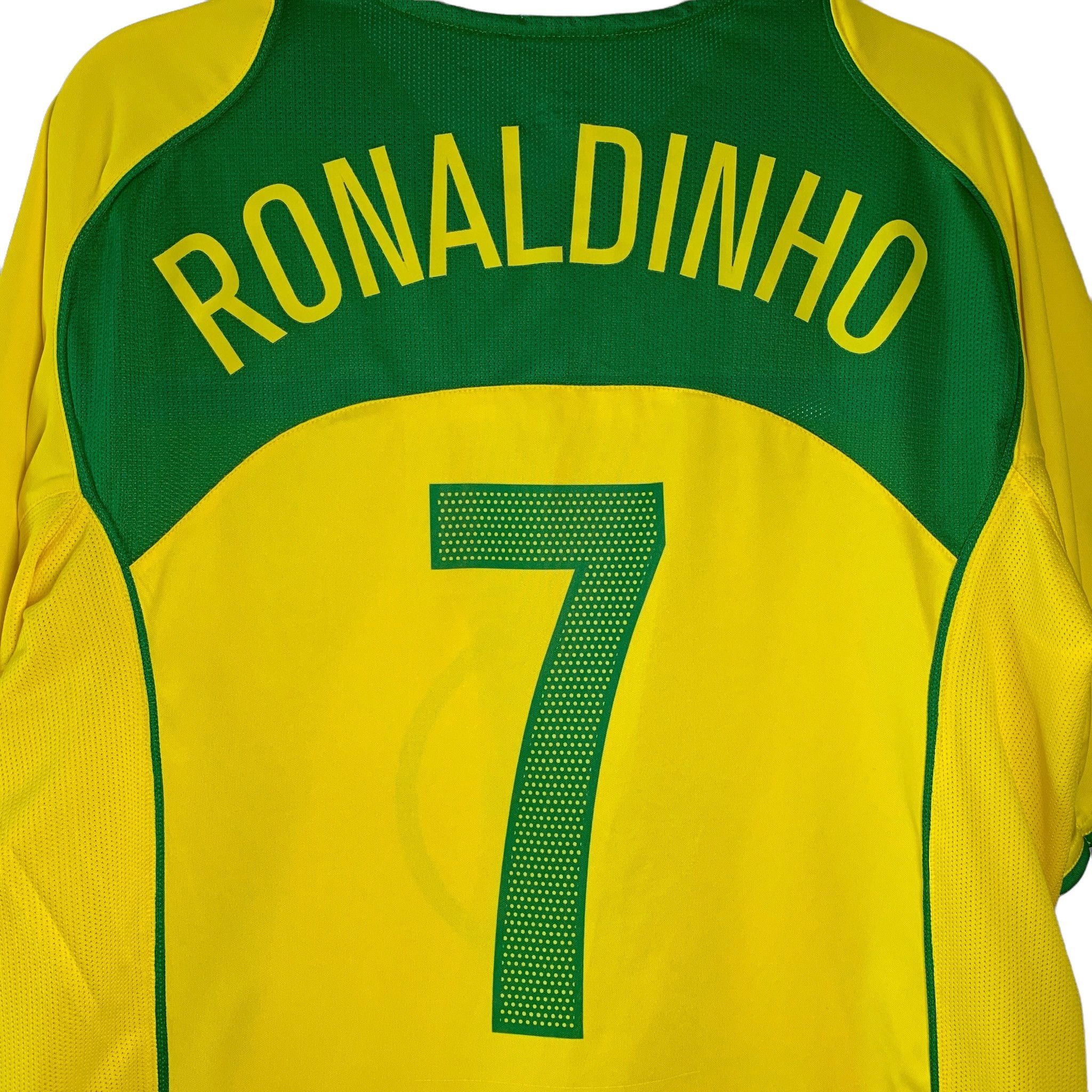 Nike Nike Ronaldinho Brasil football jersey tshirt home 2004/06 Size US XL / EU 56 / 4 - 4 Thumbnail