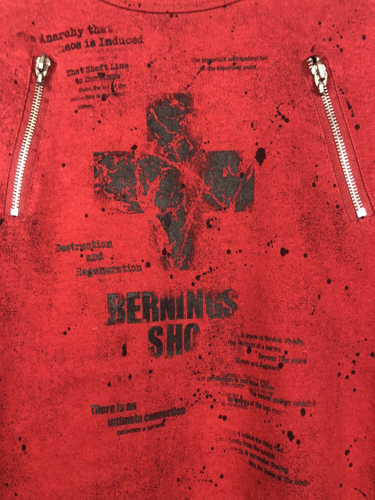 BERNINGS SHO Bernings Sho 🇯🇵 ‘’Anarchy Poem” Zipper Longsleeve Shirt Size US S / EU 44-46 / 1 - 7 Thumbnail