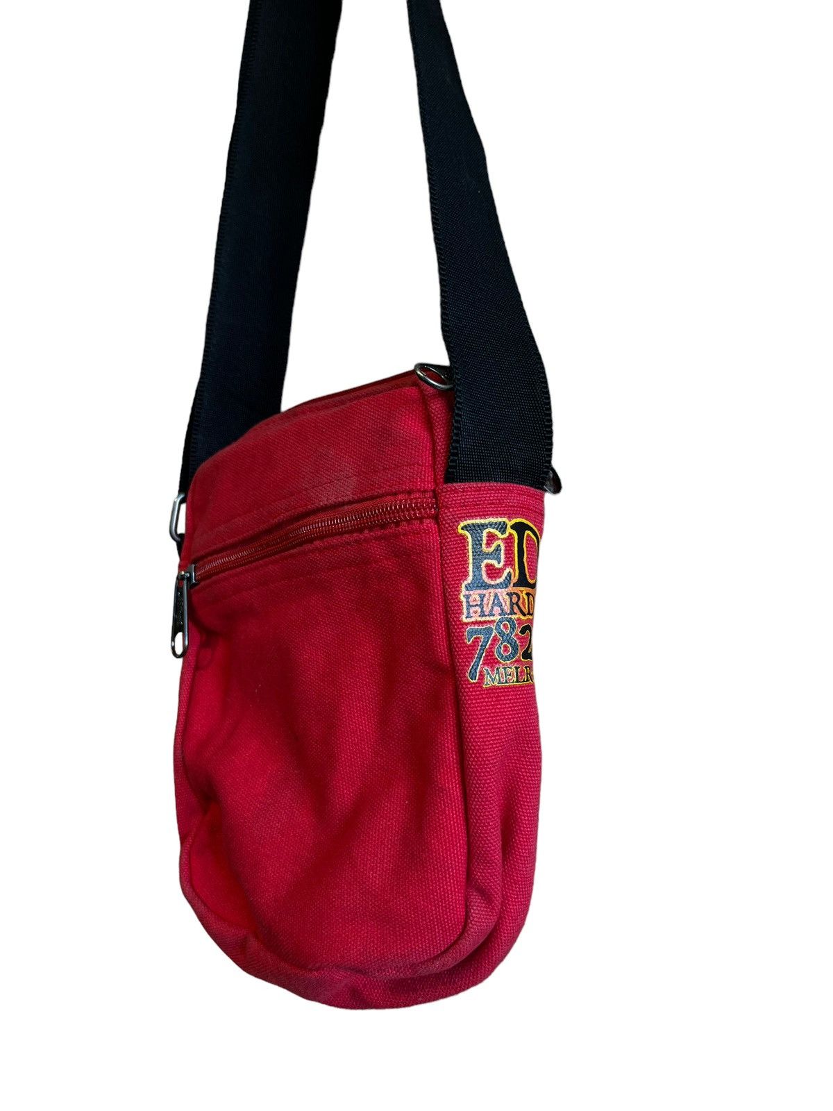 Christian Audigier × Ed Hardy × Vintage Vintage Ed Hardy 7829 Melrose Bag Red Size ONE SIZE - 4 Thumbnail