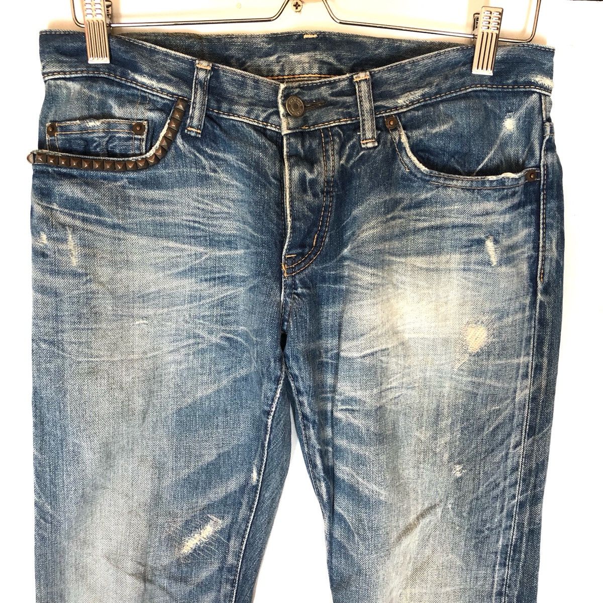 Hysteric Glamour Hysteric Glamour Selvedge Distressed Denim Jeans Trousers Size US 30 / EU 46 - 5 Thumbnail