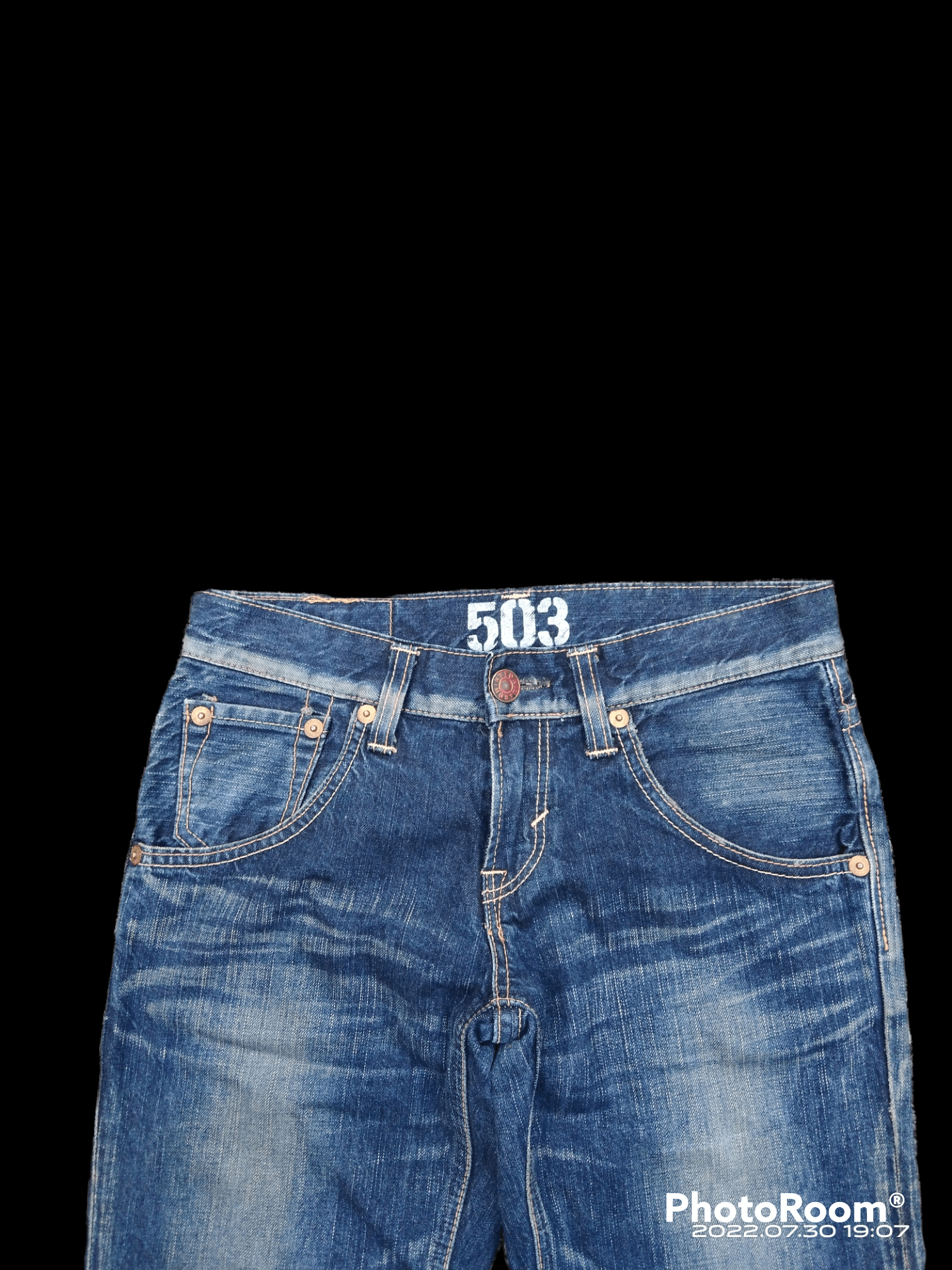 Other FLARED🔥DISTRESSED RIPED MADE IN JAPAN BLUE TRIP Size US 29 - 4 Thumbnail