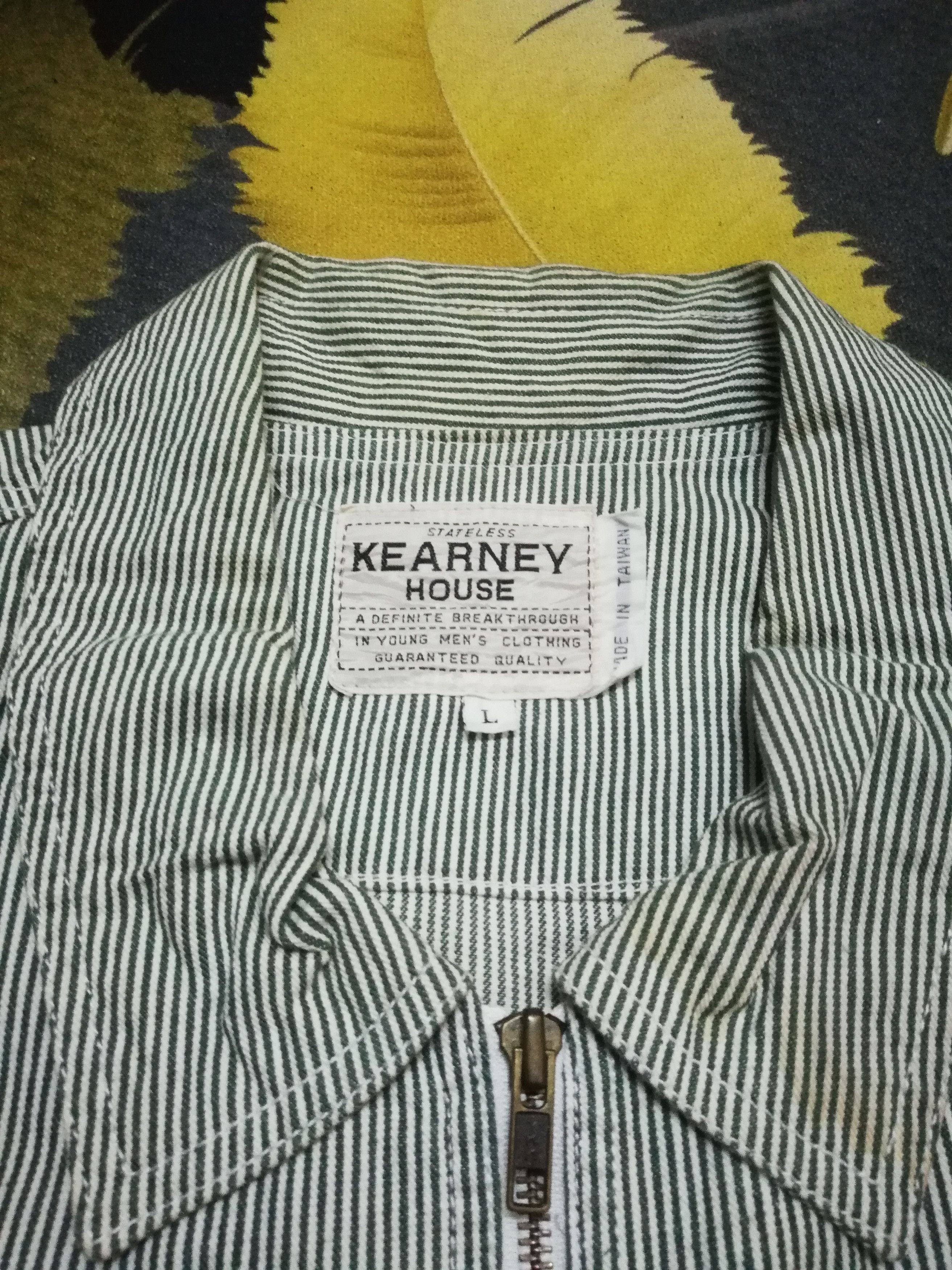 Vintage Vintage Kearney House Hickory Stripe Work Jacket Chenille Size US L / EU 52-54 / 3 - 11 Thumbnail