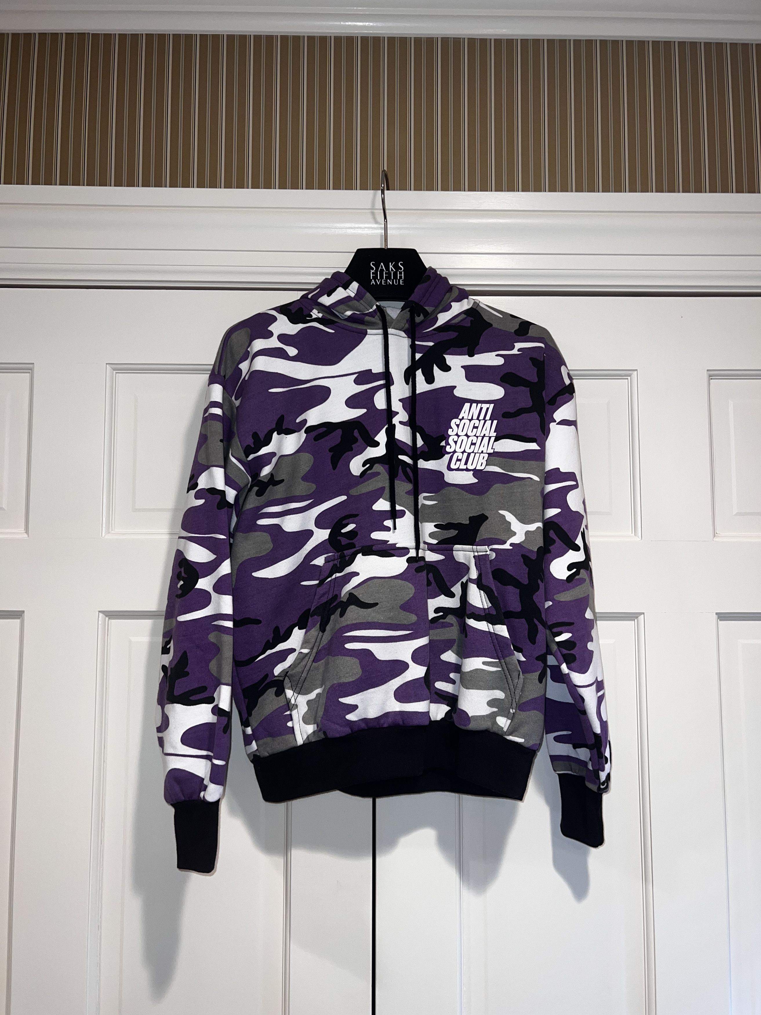 Anti social social club purple camo hoodie clearance