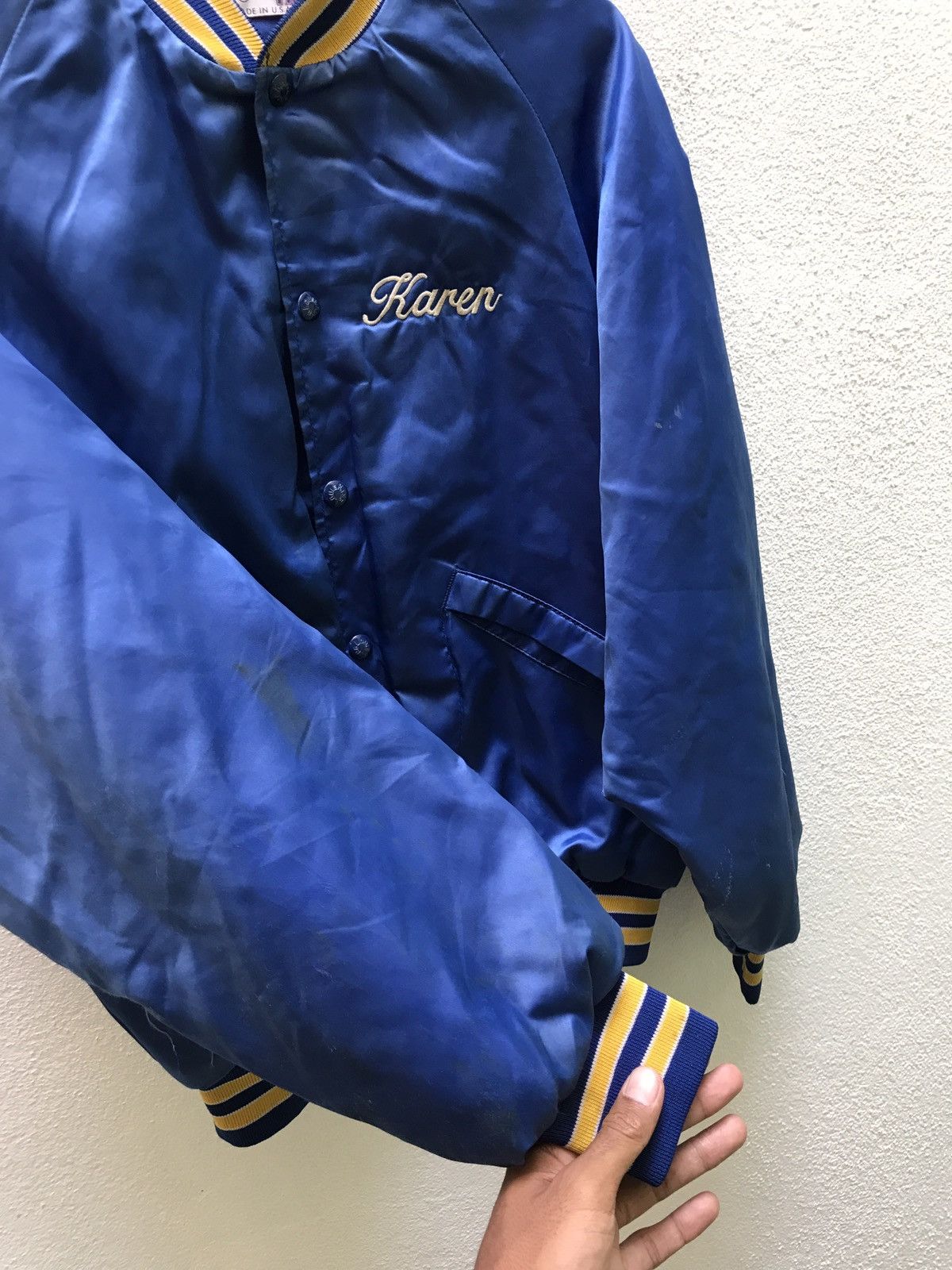 Vintage 🔊🔥FINAL DROP🔥 Rare vintage KING LOUIE SATIN JACKET Size US M / EU 48-50 / 2 - 9 Thumbnail