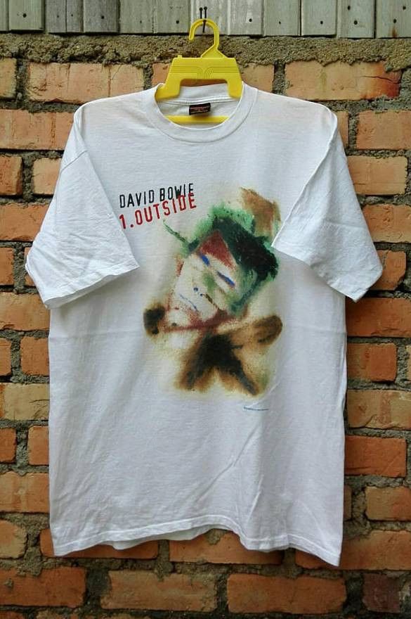 Band Tees × Rockstar Games × Vintage Vintage 90s David Bowie Tee XLarge Size US XL / EU 56 / 4 - 1 Thumbnail