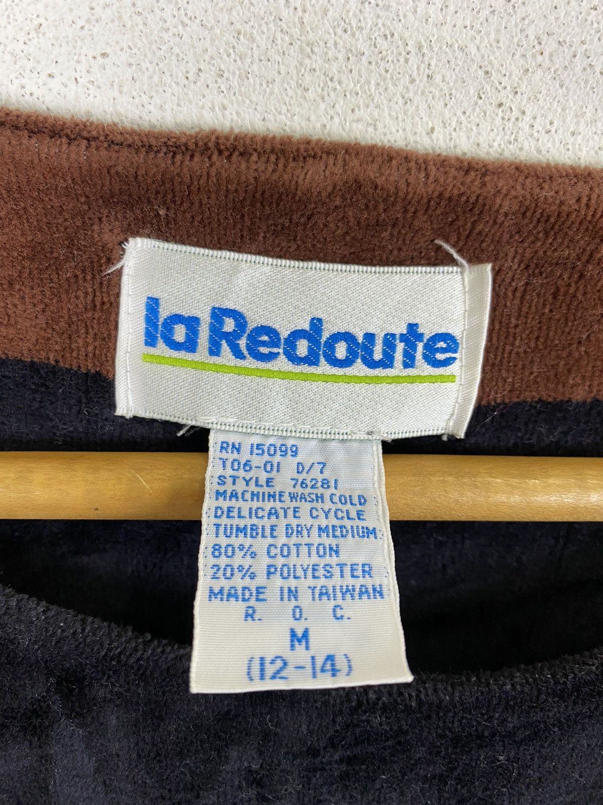 Vintage VINTAGE LA REDOUTE VELVET T-SHIRT Size US M / EU 48-50 / 2 - 5 Thumbnail