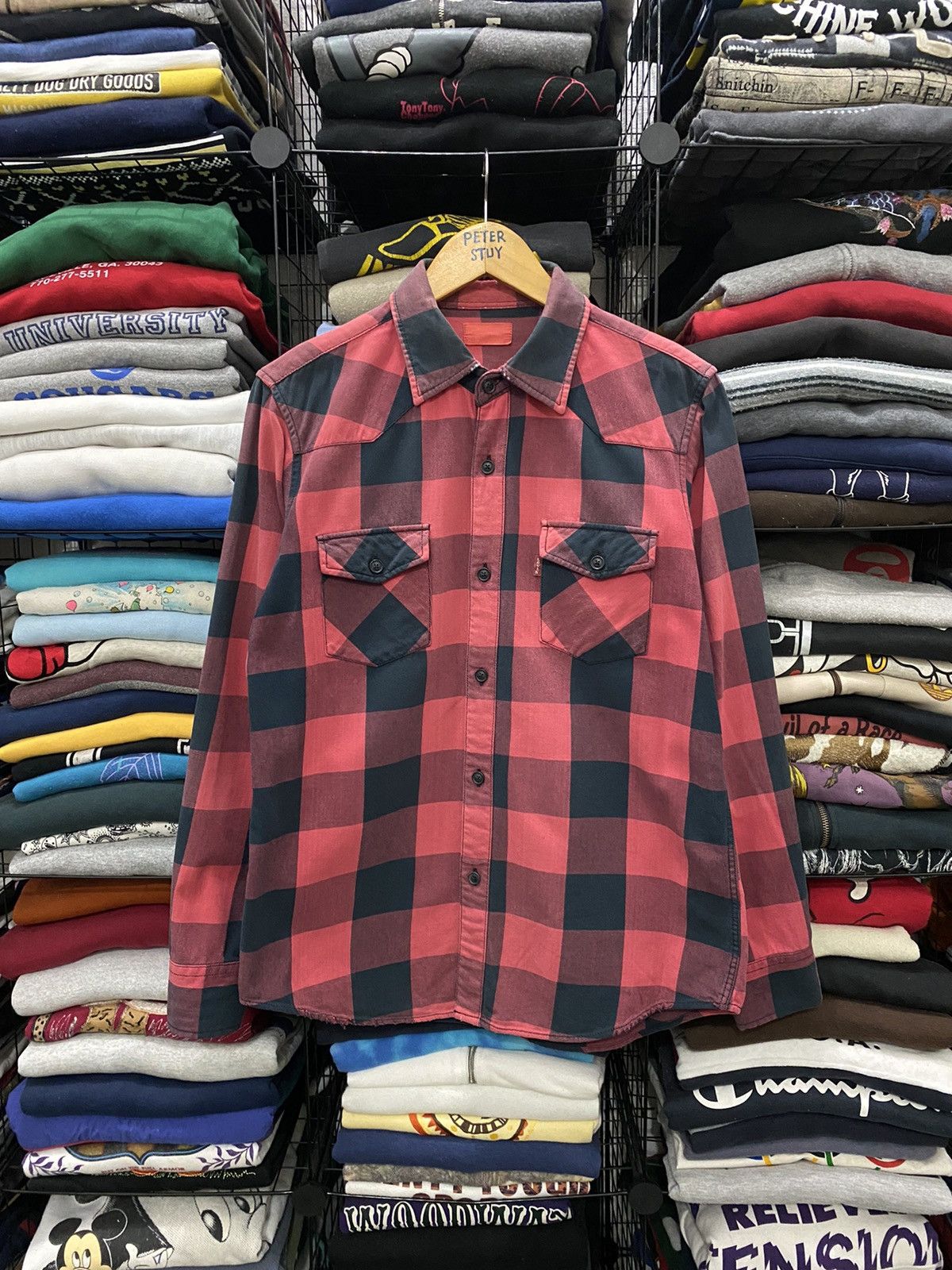 Levi's Vintage Levi’s Flannel Shirt Size US M / EU 48-50 / 2 - 1 Thumbnail