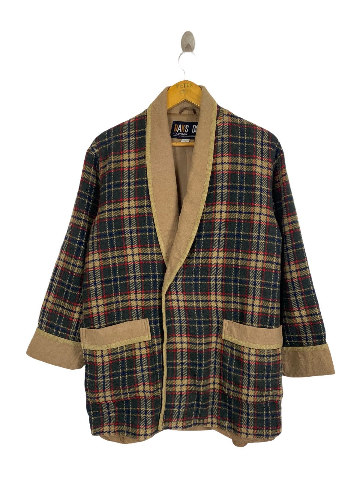 image of Daks London Jacket in Flannel, Men's (Size Medium)
