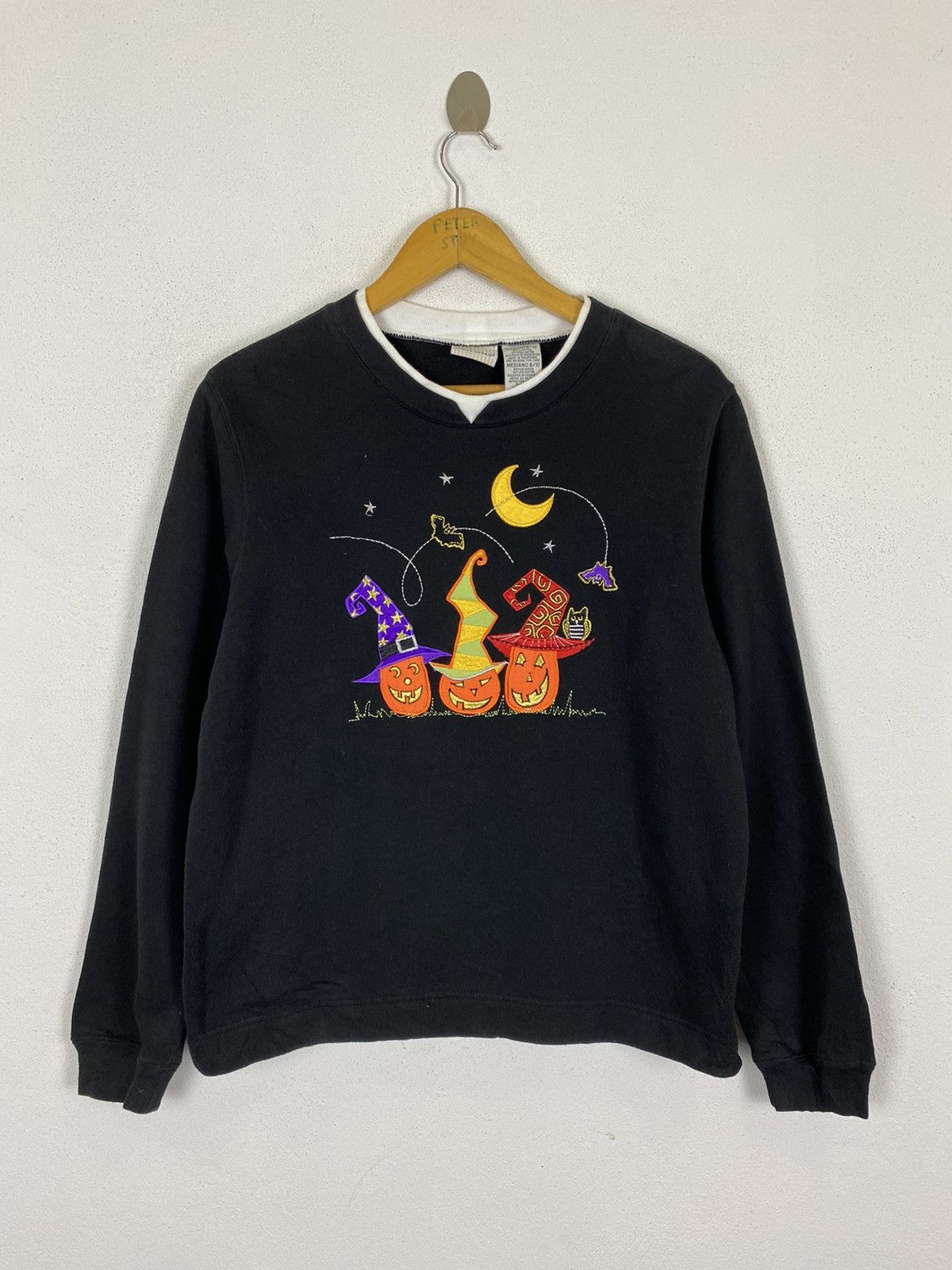 Vintage VINTAGE EMBROIDEREY SWEATER Size US M / EU 48-50 / 2 - 2 Thumbnail