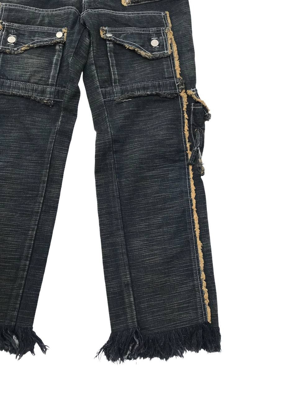 Other Jeans de Art Cargo Multipocket Bondage Distressed Denim Pant Size US 31 - 7 Thumbnail