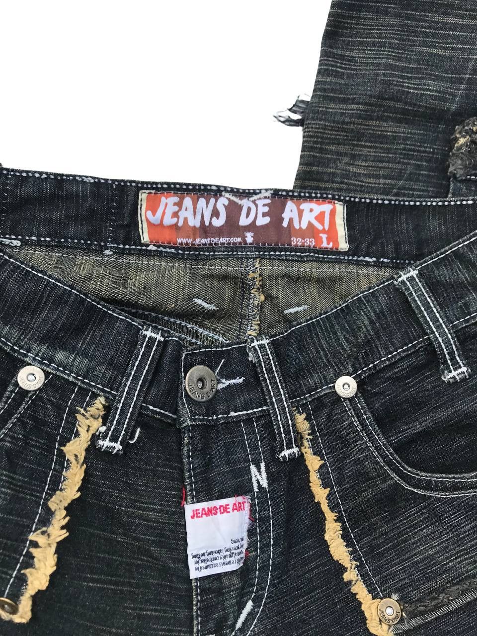 Other Jeans de Art Cargo Multipocket Bondage Distressed Denim Pant Size US 31 - 4 Thumbnail
