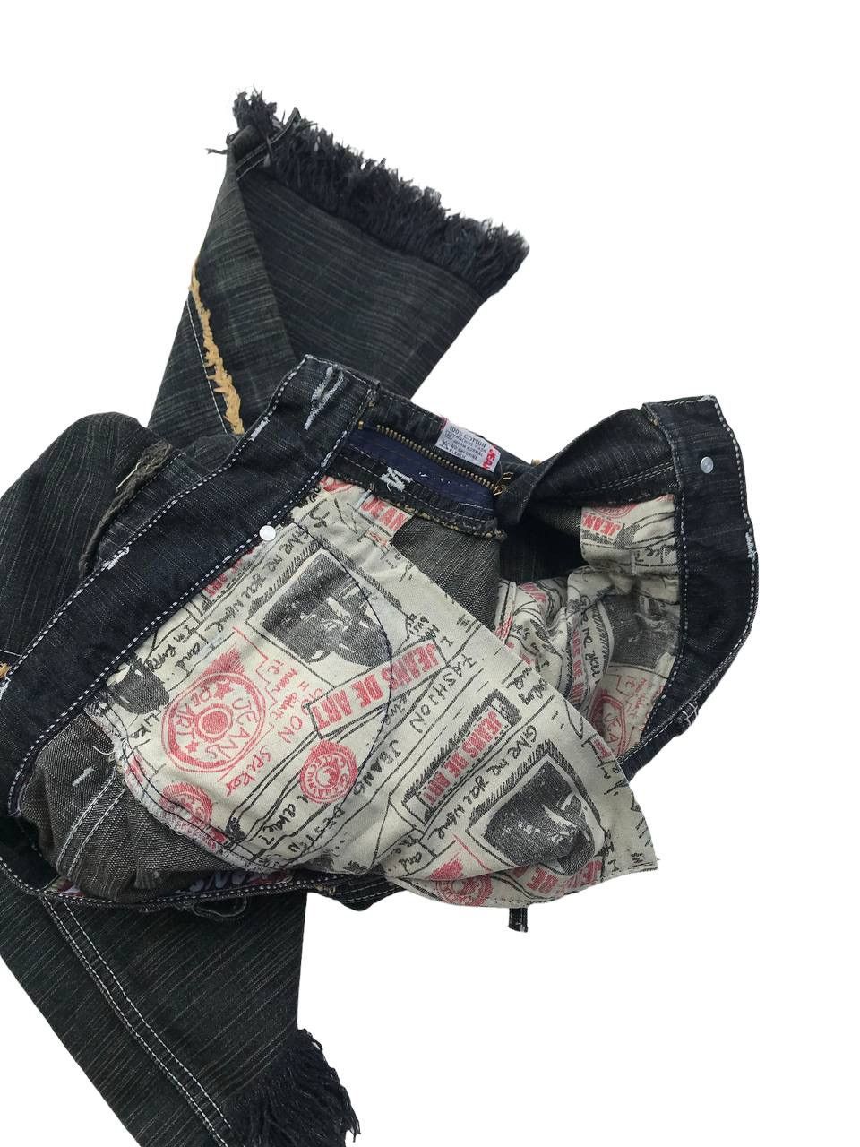 Other Jeans de Art Cargo Multipocket Bondage Distressed Denim Pant Size US 31 - 12 Thumbnail