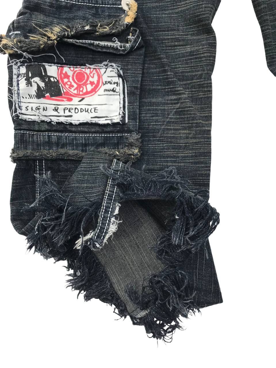 Other Jeans de Art Cargo Multipocket Bondage Distressed Denim Pant Size US 31 - 11 Thumbnail